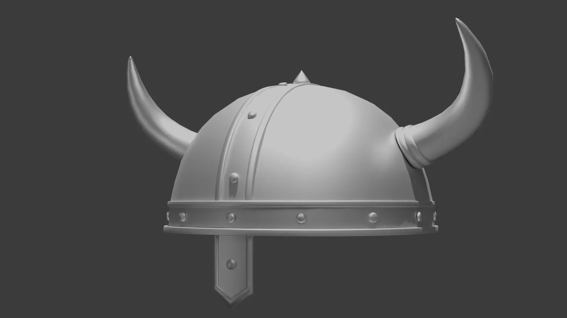 Viking Helmet - Low Poly Game Ready Low-poly 3D model_1