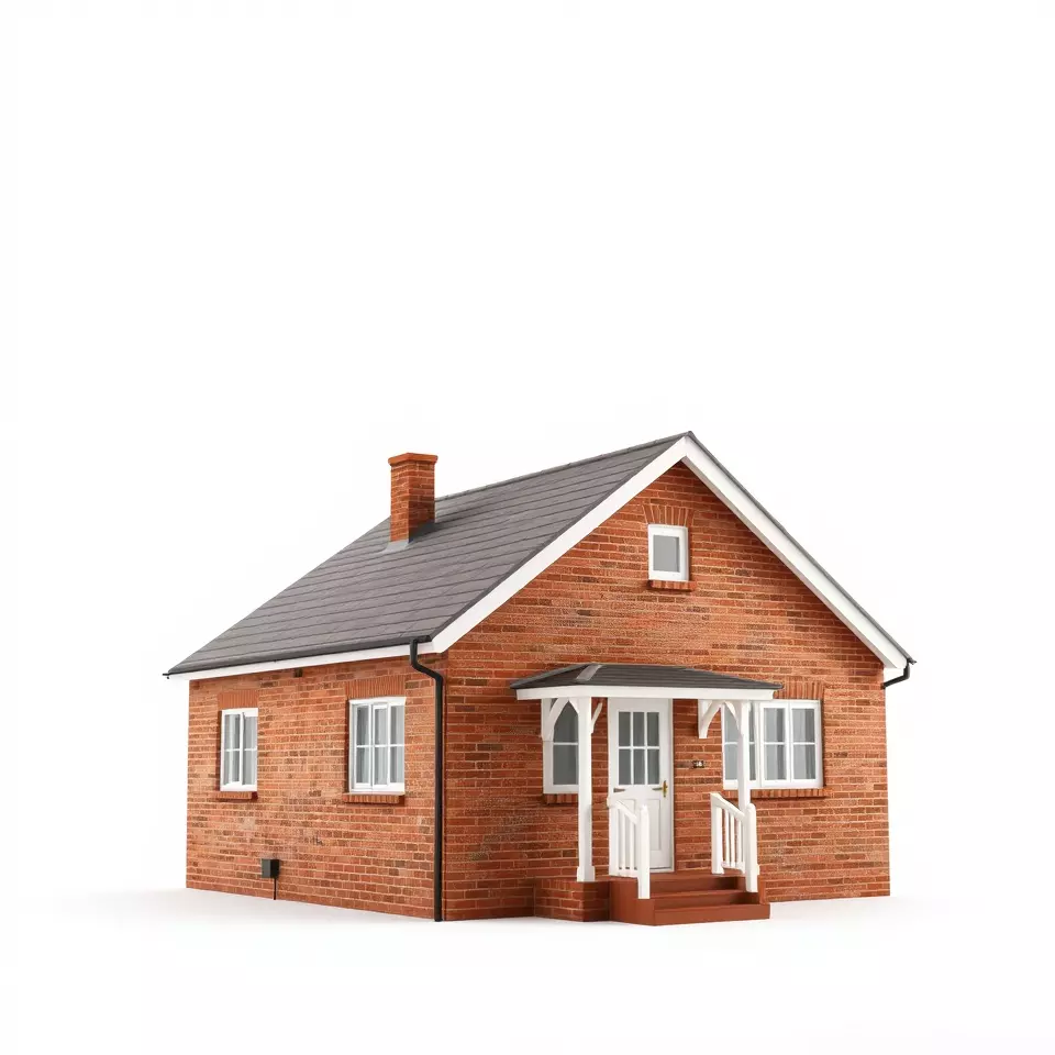 Cozy Brick Cottage model pack Low-poly 3D model_2