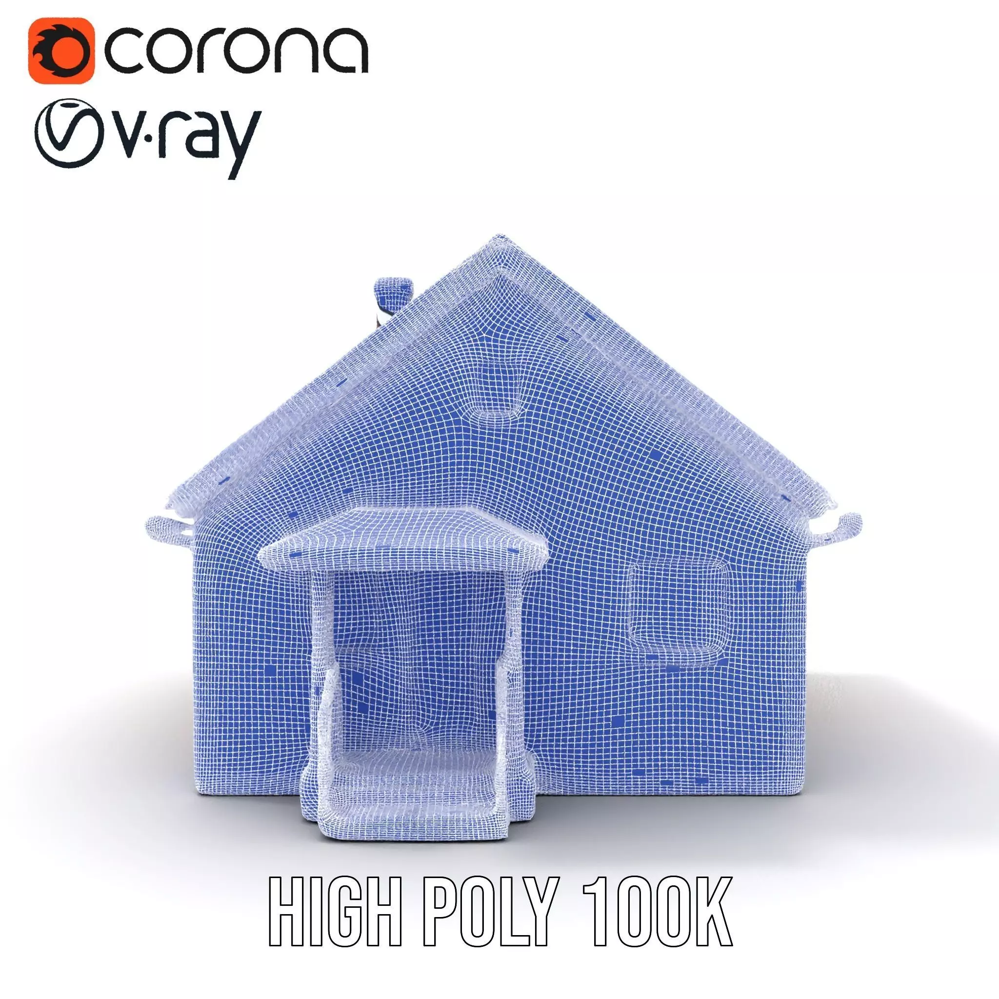 Cozy Brick Cottage model pack Low-poly 3D model_33
