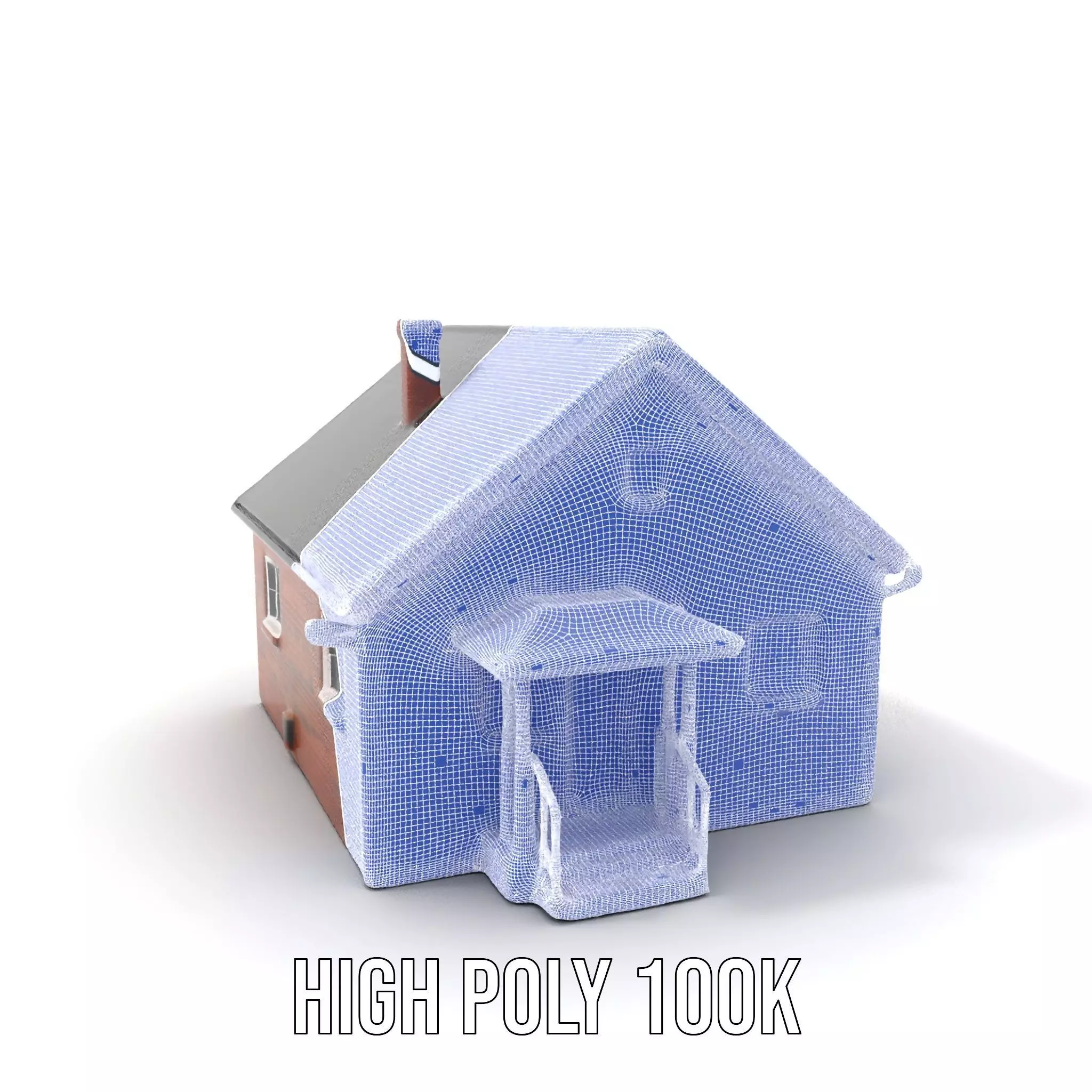 Cozy Brick Cottage model pack Low-poly 3D model_4