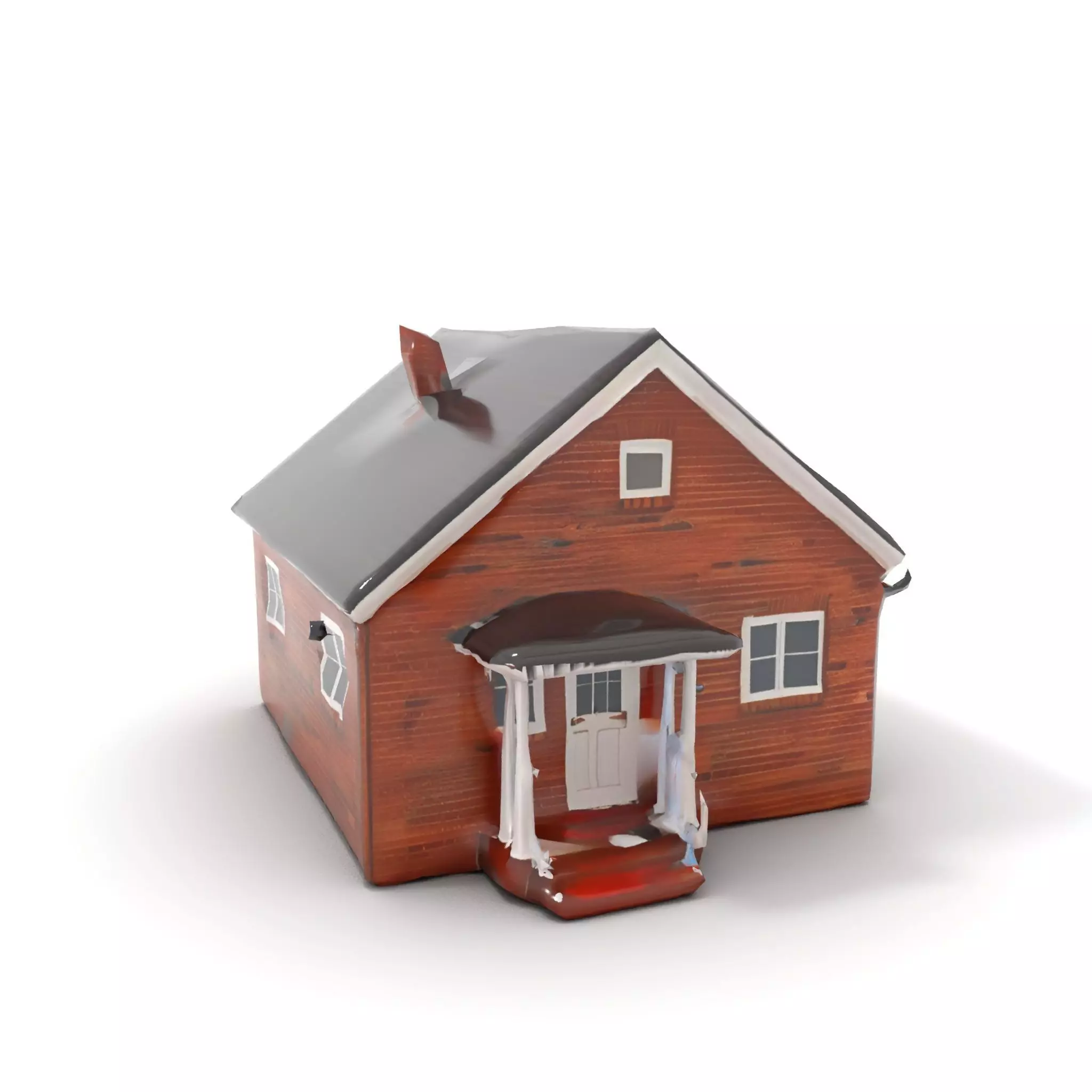 Cozy Brick Cottage model pack Low-poly 3D model_12