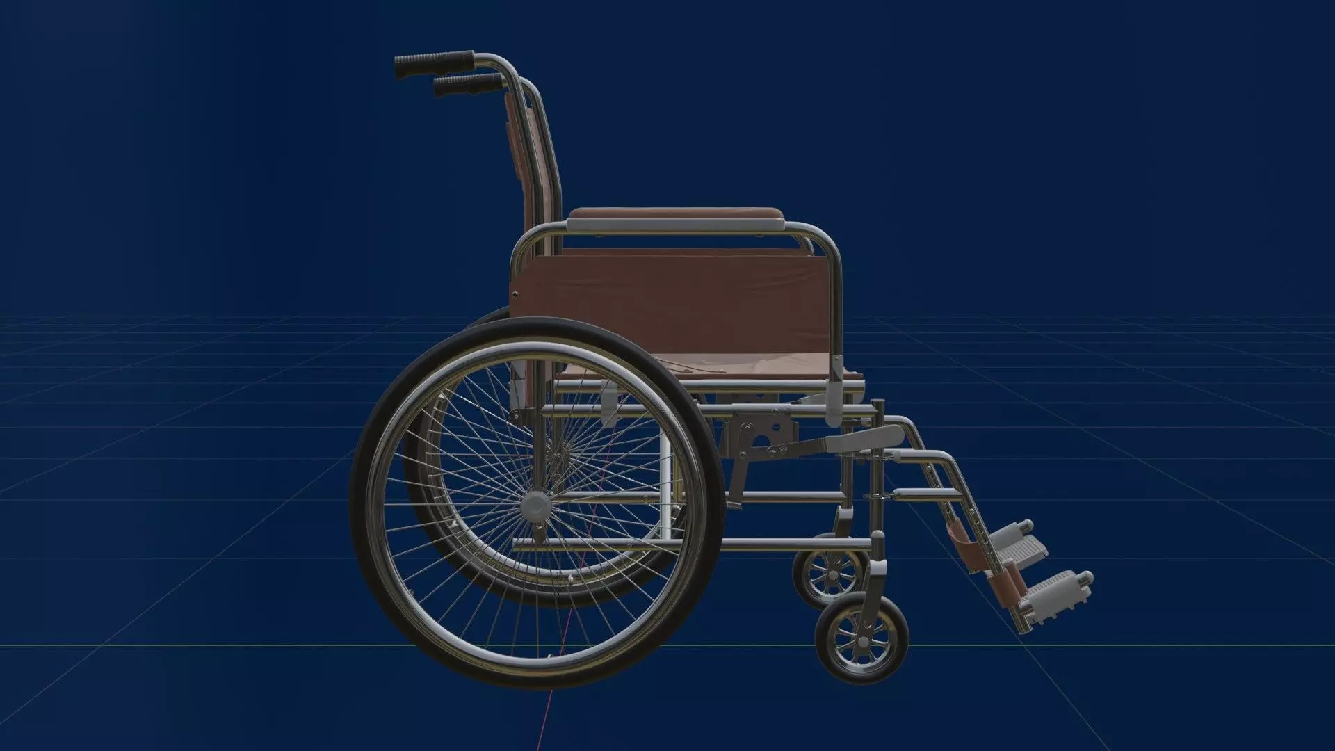 Wheelchair HP 3D model_0