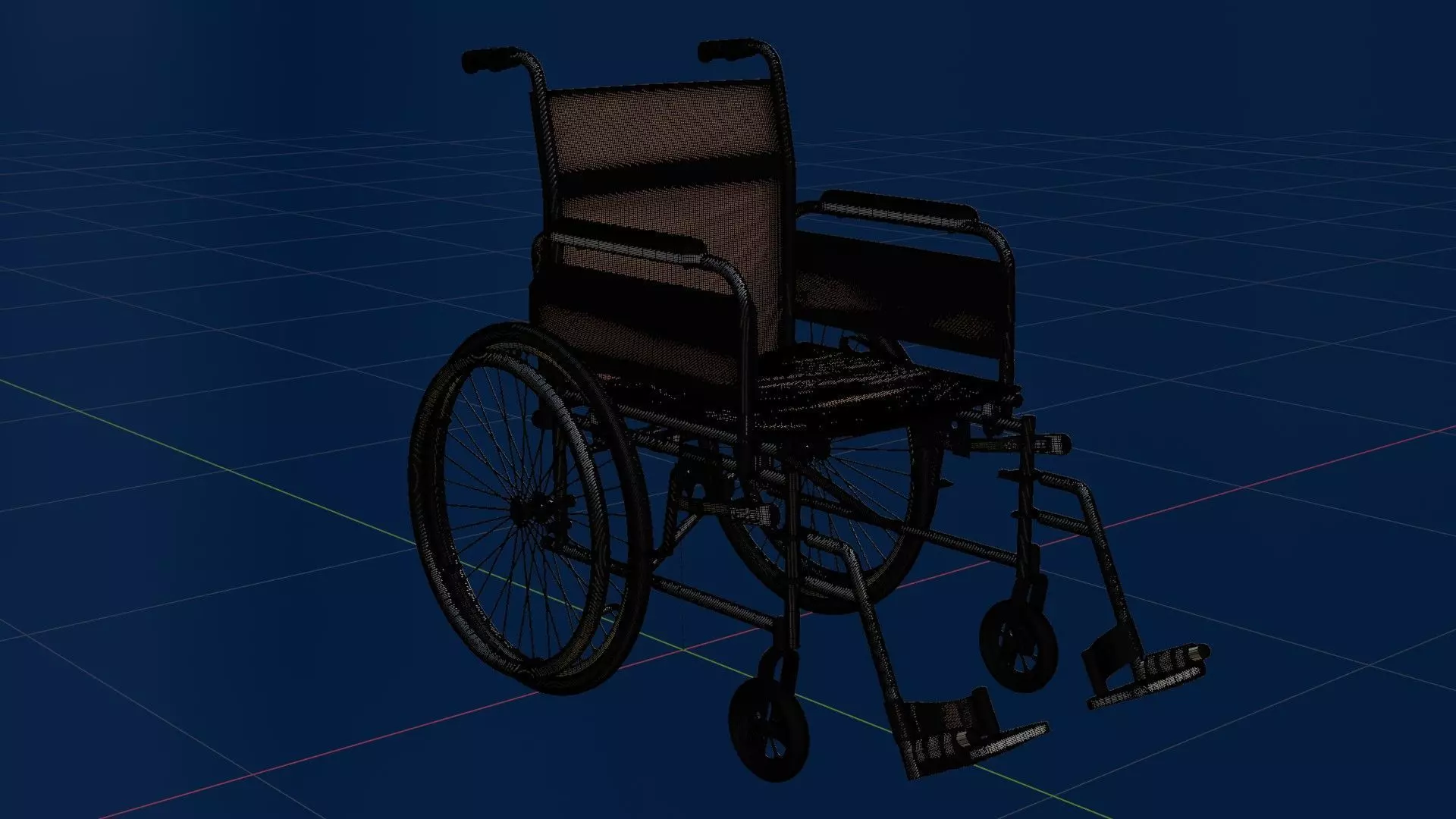 Wheelchair HP 3D model_2