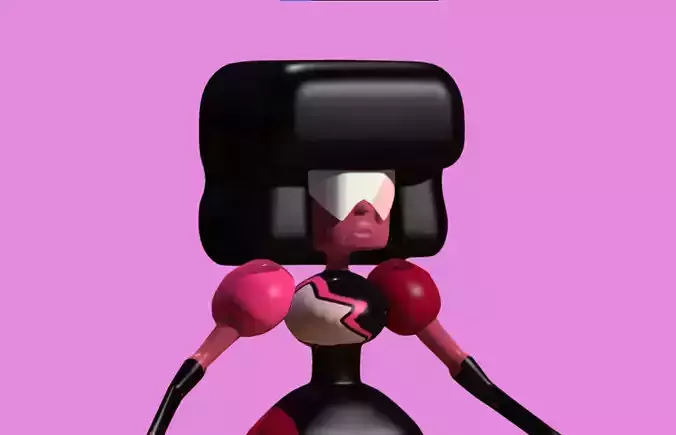 Stylized 3D Fan Art Character Steven Universe Inspired Rigged 