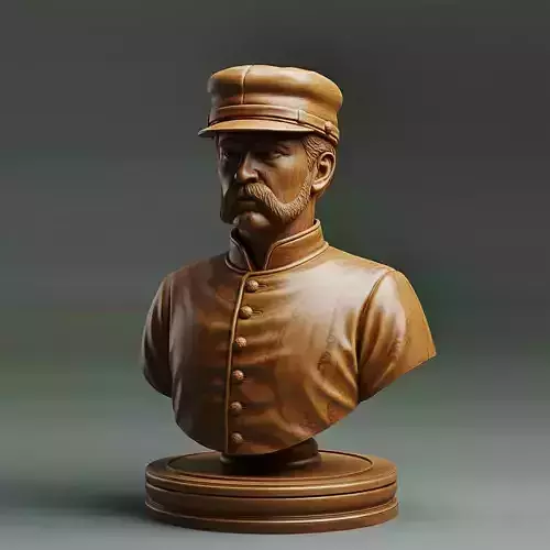 Old West American Soldier Chess Piece