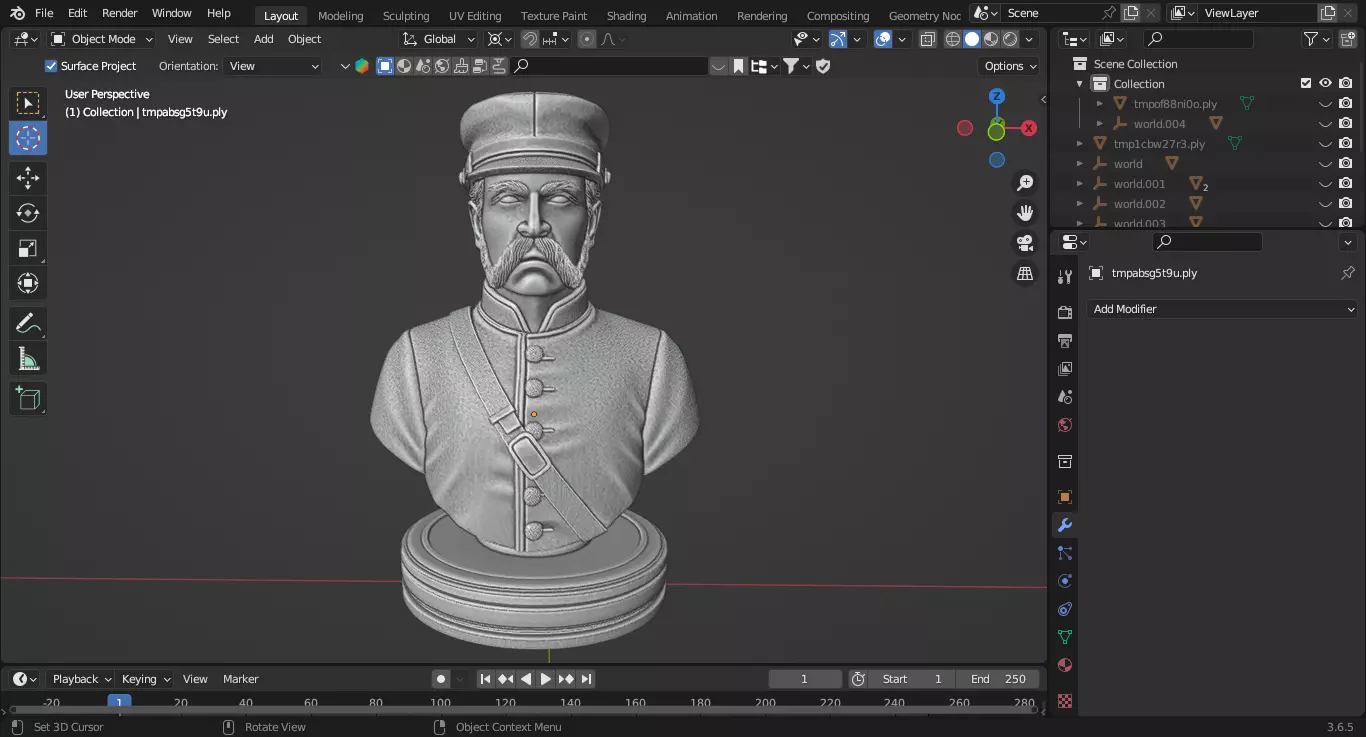 Old West American Soldier Chess Piece 3D print model_2
