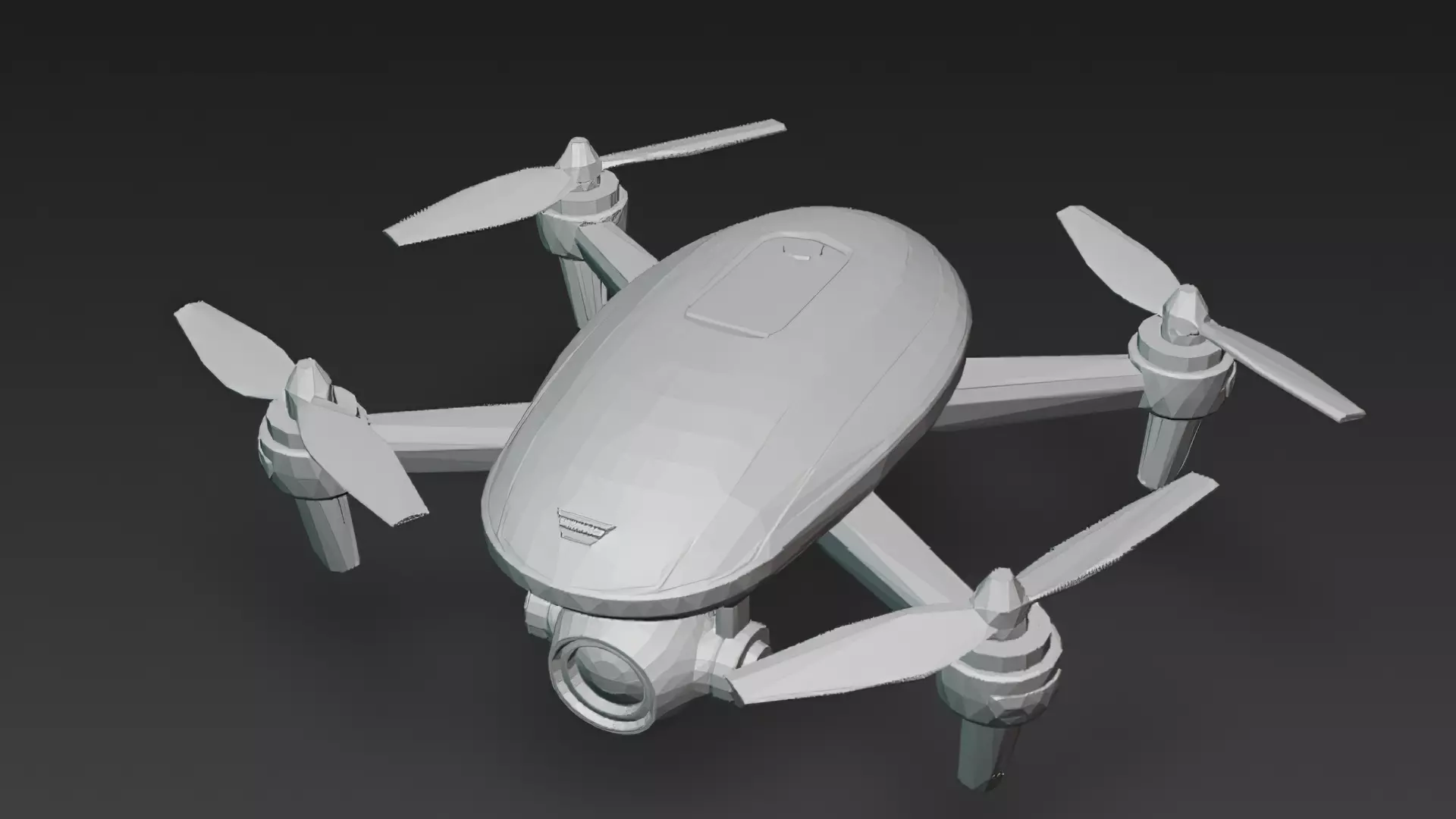 Futuristic Sci Fi Drones 3D Models Pack PBR Low-poly 3D model_51