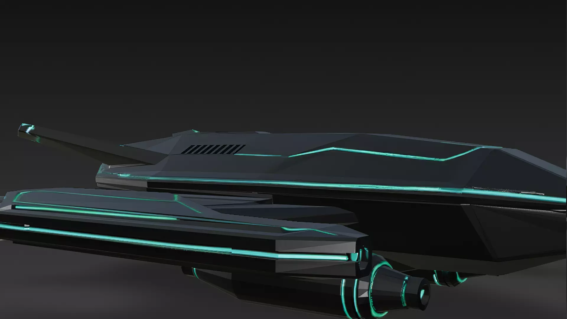 Futuristic Sci Fi Drones 3D Models Pack PBR Low-poly 3D model_19