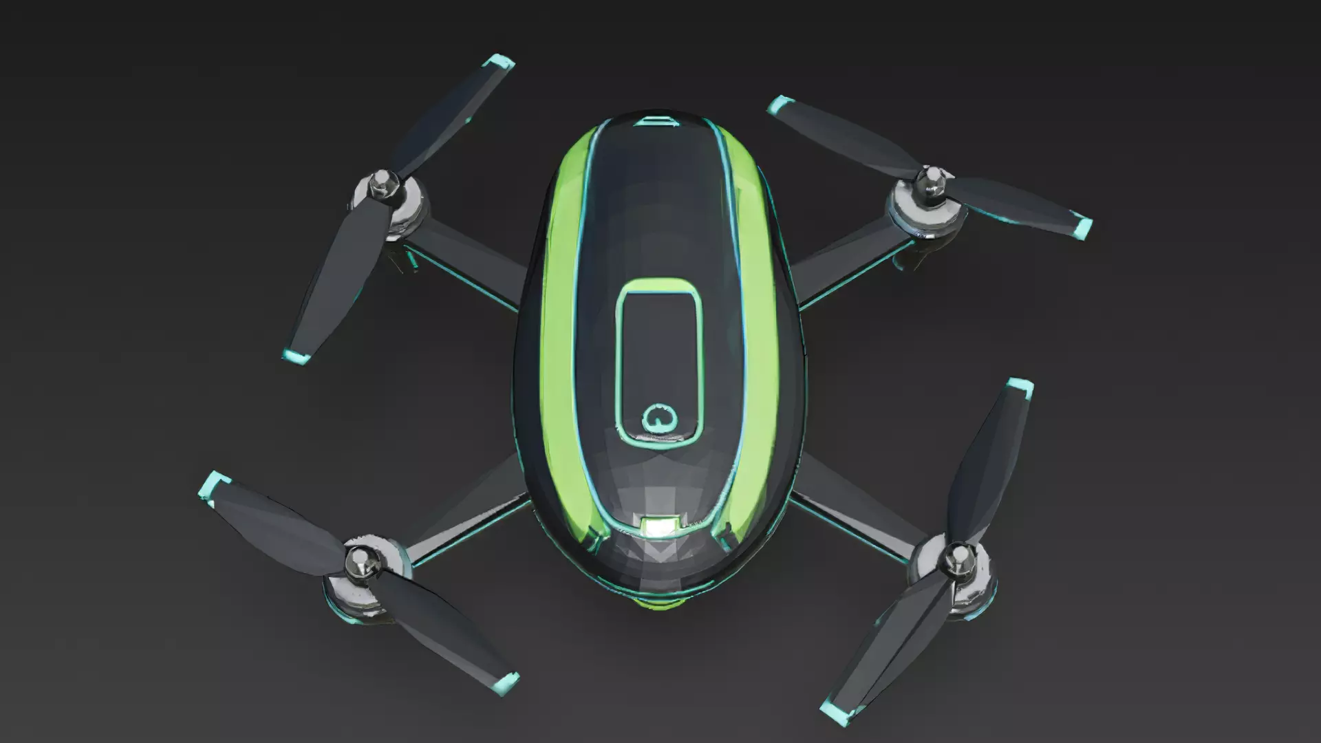 Futuristic Sci Fi Drones 3D Models Pack PBR Low-poly 3D model_49