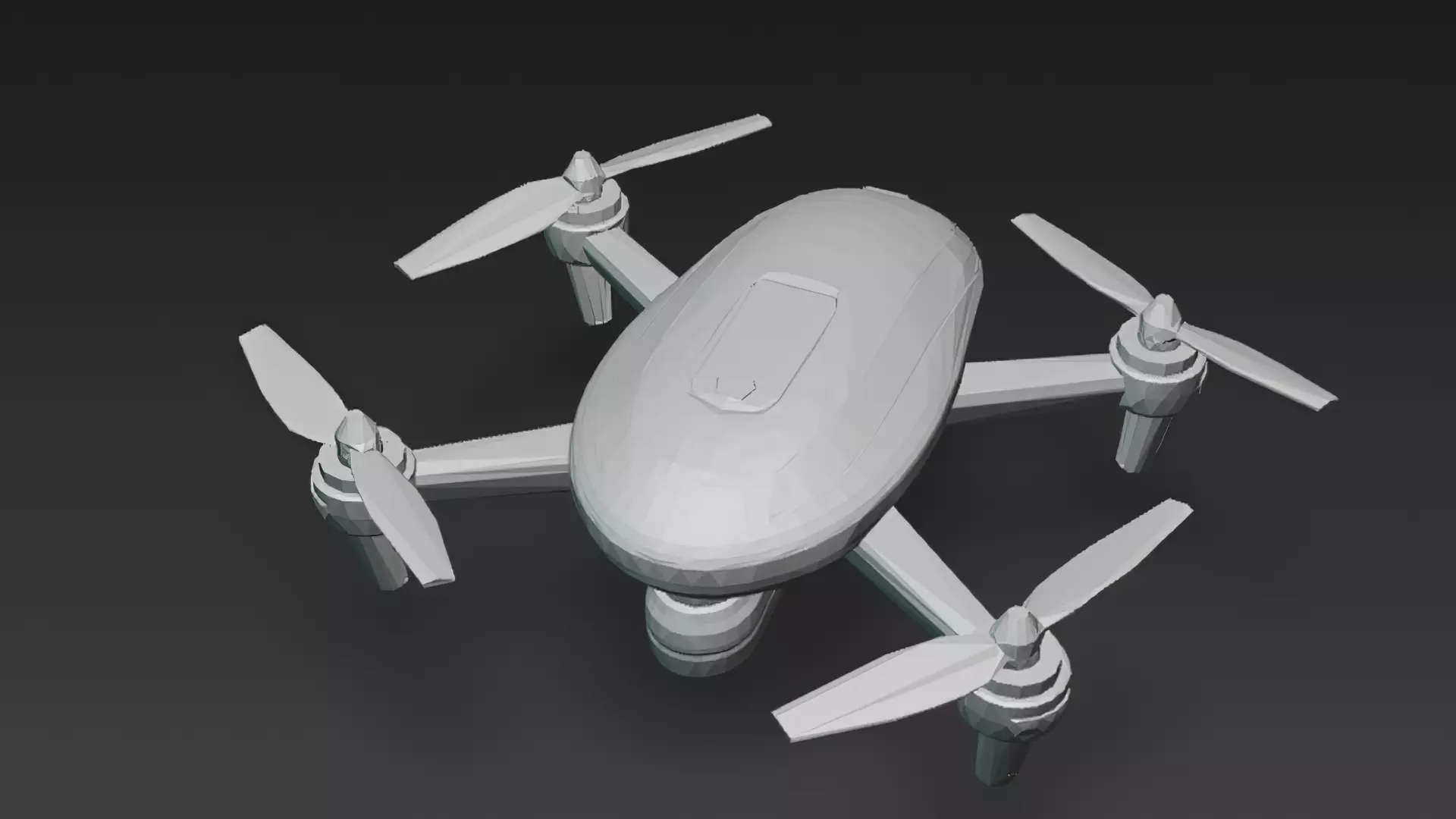 Futuristic Sci Fi Drones 3D Models Pack PBR Low-poly 3D model_50