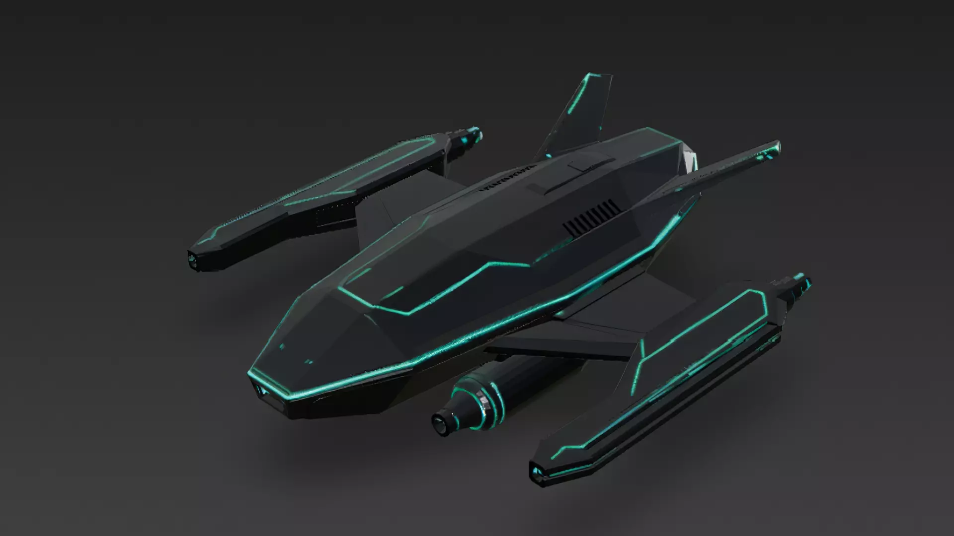 Futuristic Sci Fi Drones 3D Models Pack PBR Low-poly 3D model_12