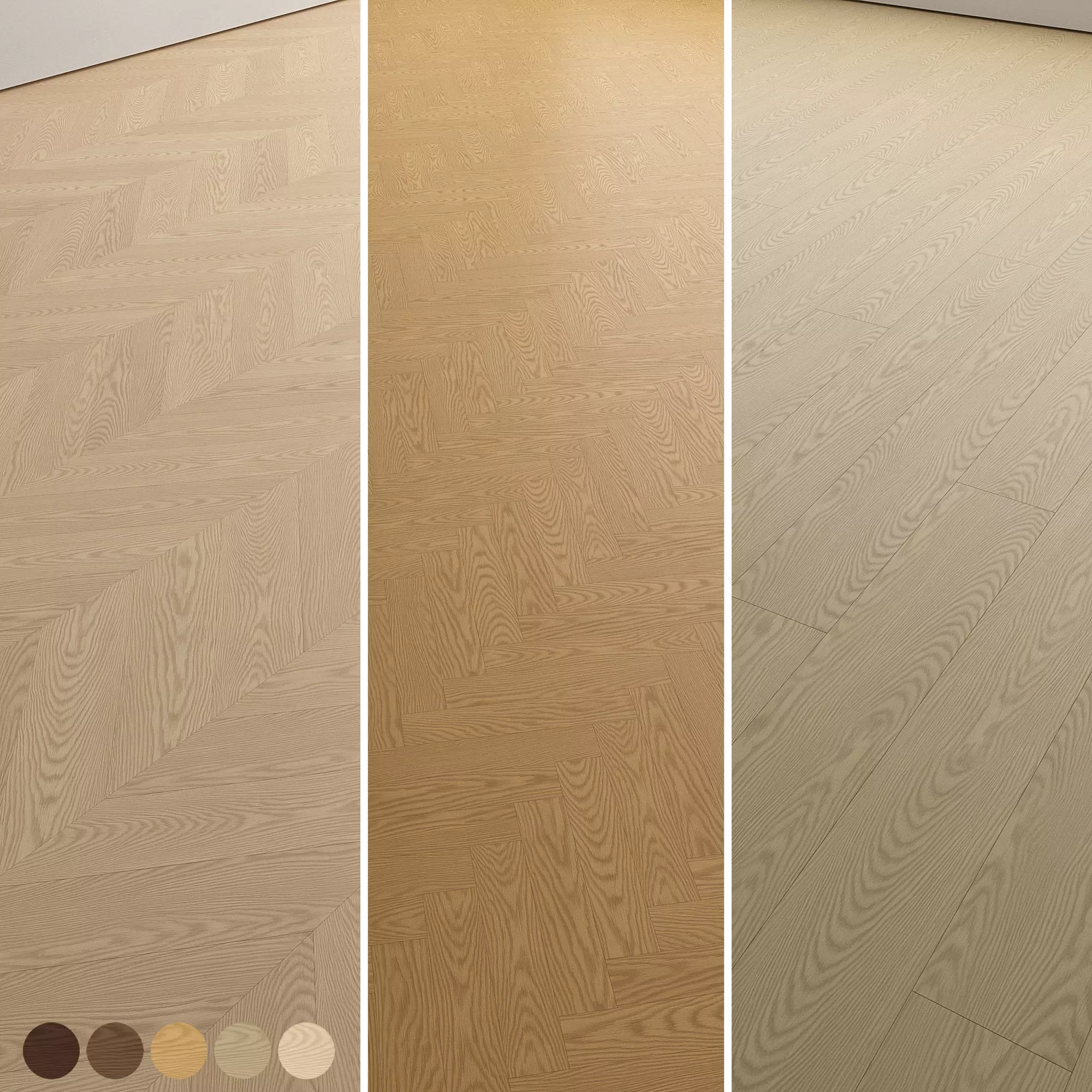 Oak Wood Flooring and Parquet Set 01 Texture_0