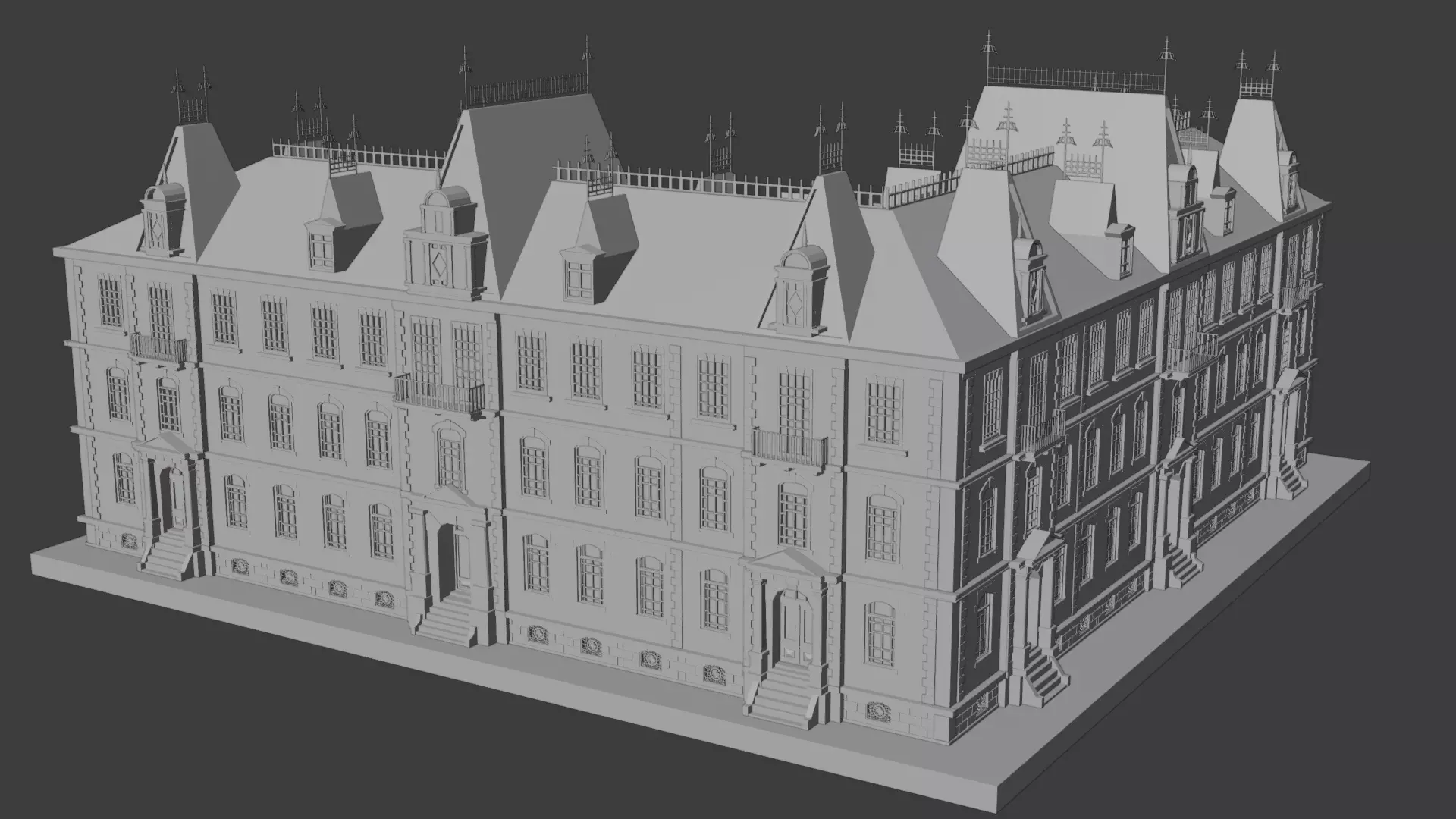 MITSUBISHI ICHIGOKAN MUSEUM Low-poly 3D model_4