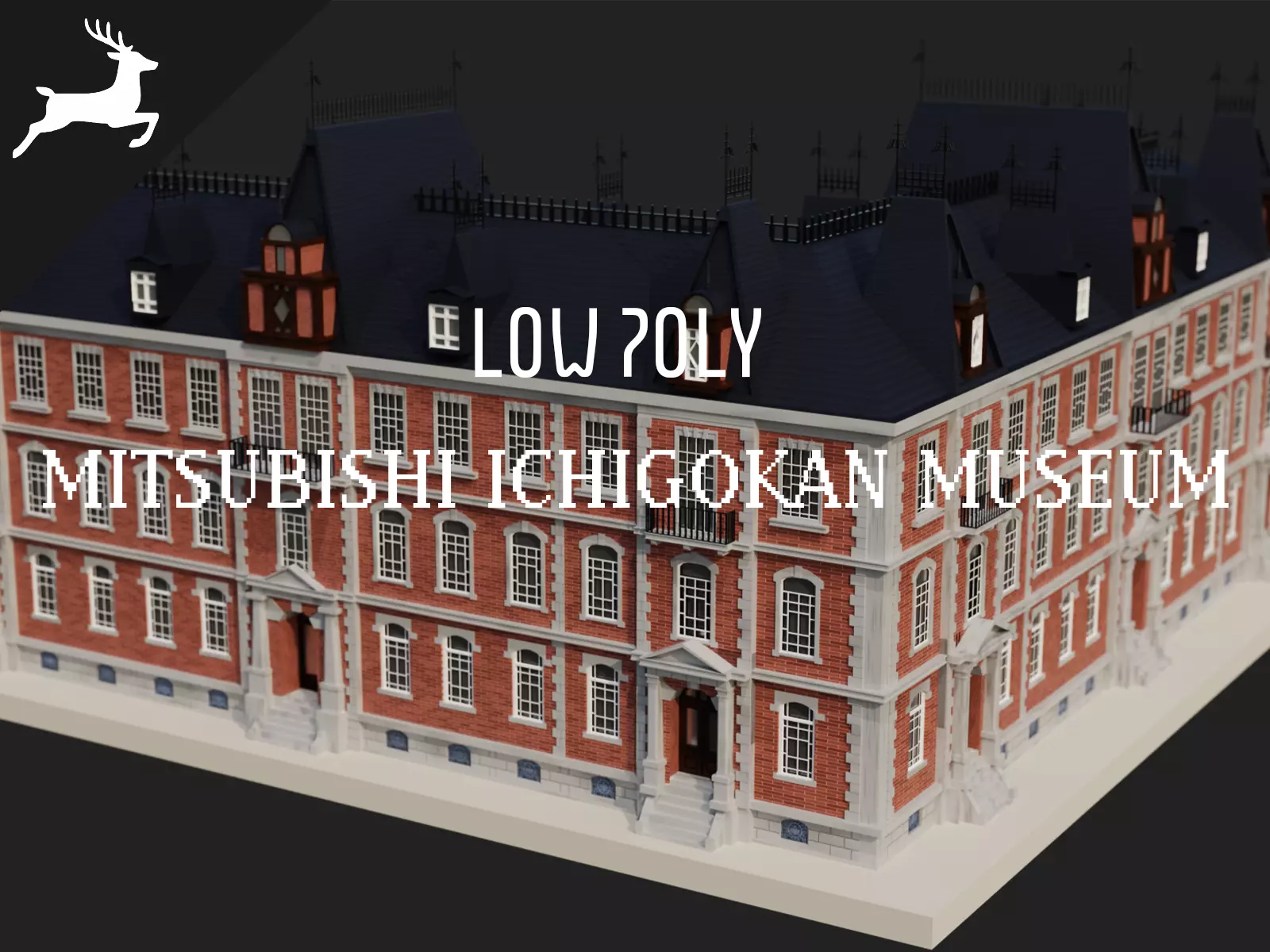 MITSUBISHI ICHIGOKAN MUSEUM Low-poly 3D model_0