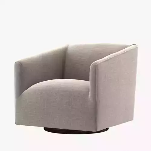 Restoration Hardware 1950S ITALIAN SHELTER ARM UPHOLSTERED SWIVE