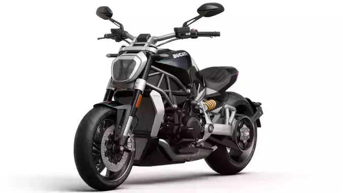 High-Detail Motorcycle Ducati X-Diavel 2016
