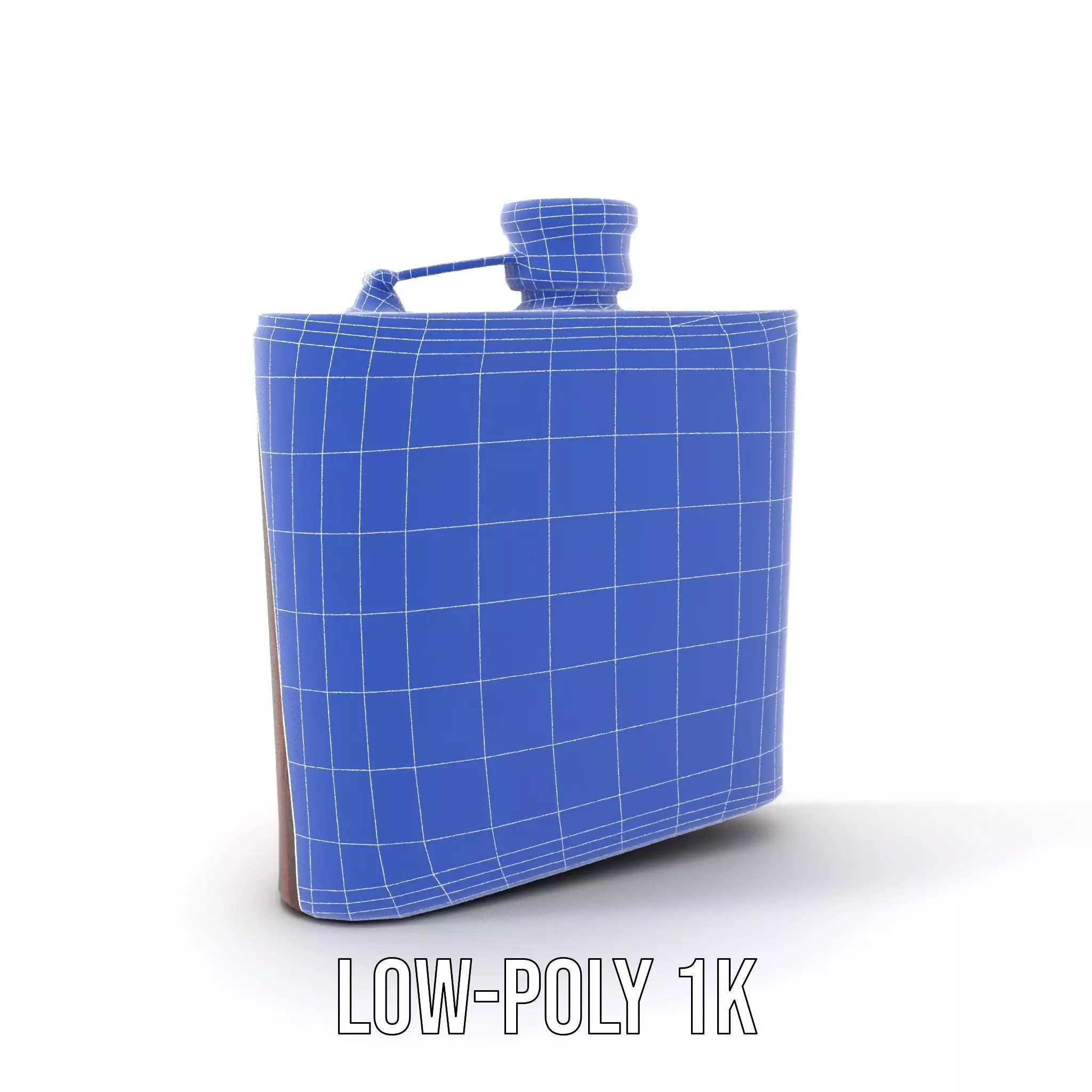 Engraved Leather Flask model pack Low-poly 3D model_19