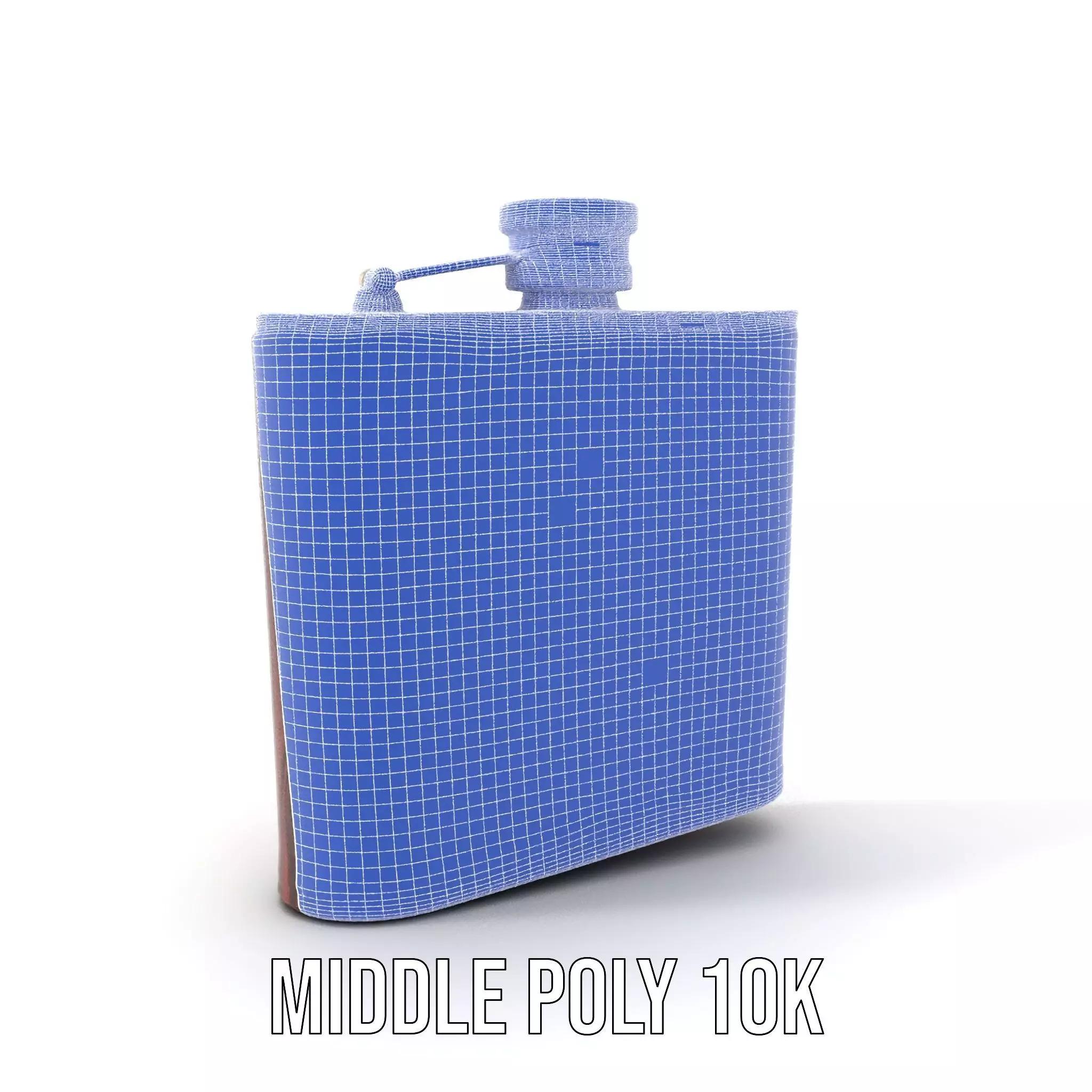 Engraved Leather Flask model pack Low-poly 3D model_18