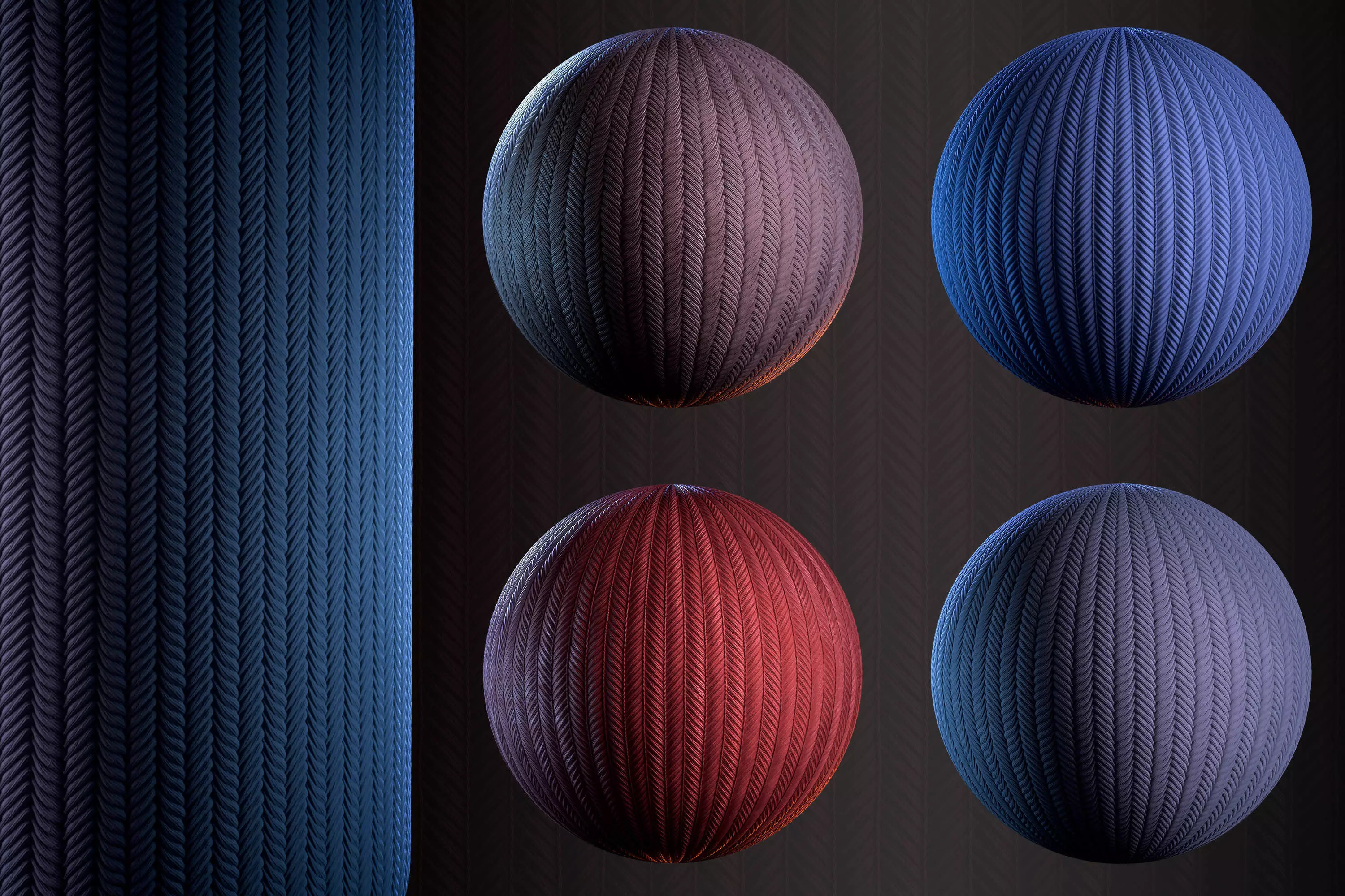 Fabric Katana-2 pattern - VOL 08 - SBsar - Maps Texture_1