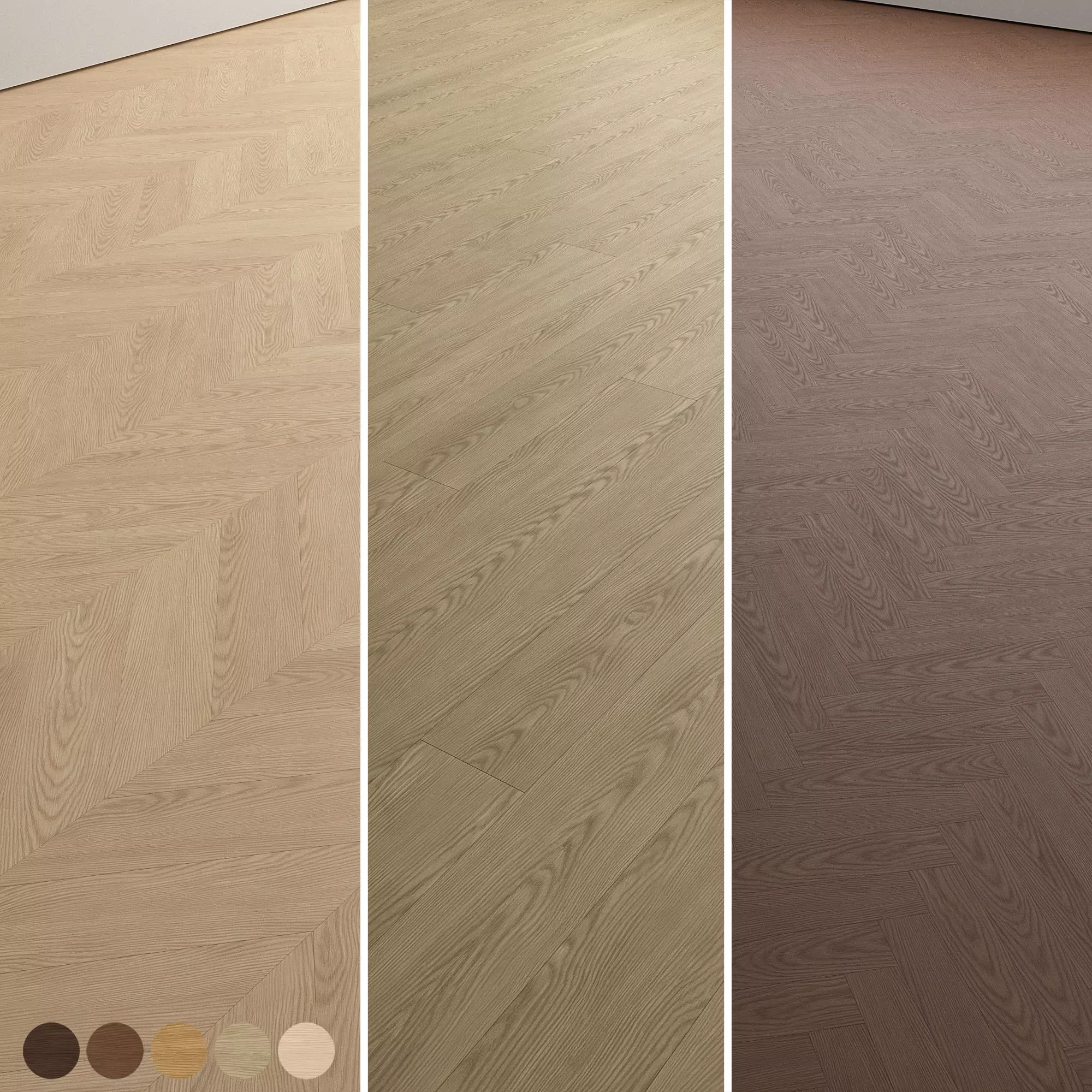 Oak Wood Flooring and Parquet Set 03 Texture_0