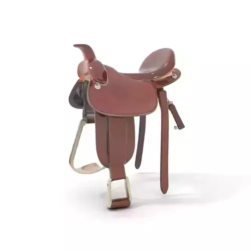 Elegant Leather Saddle model pack