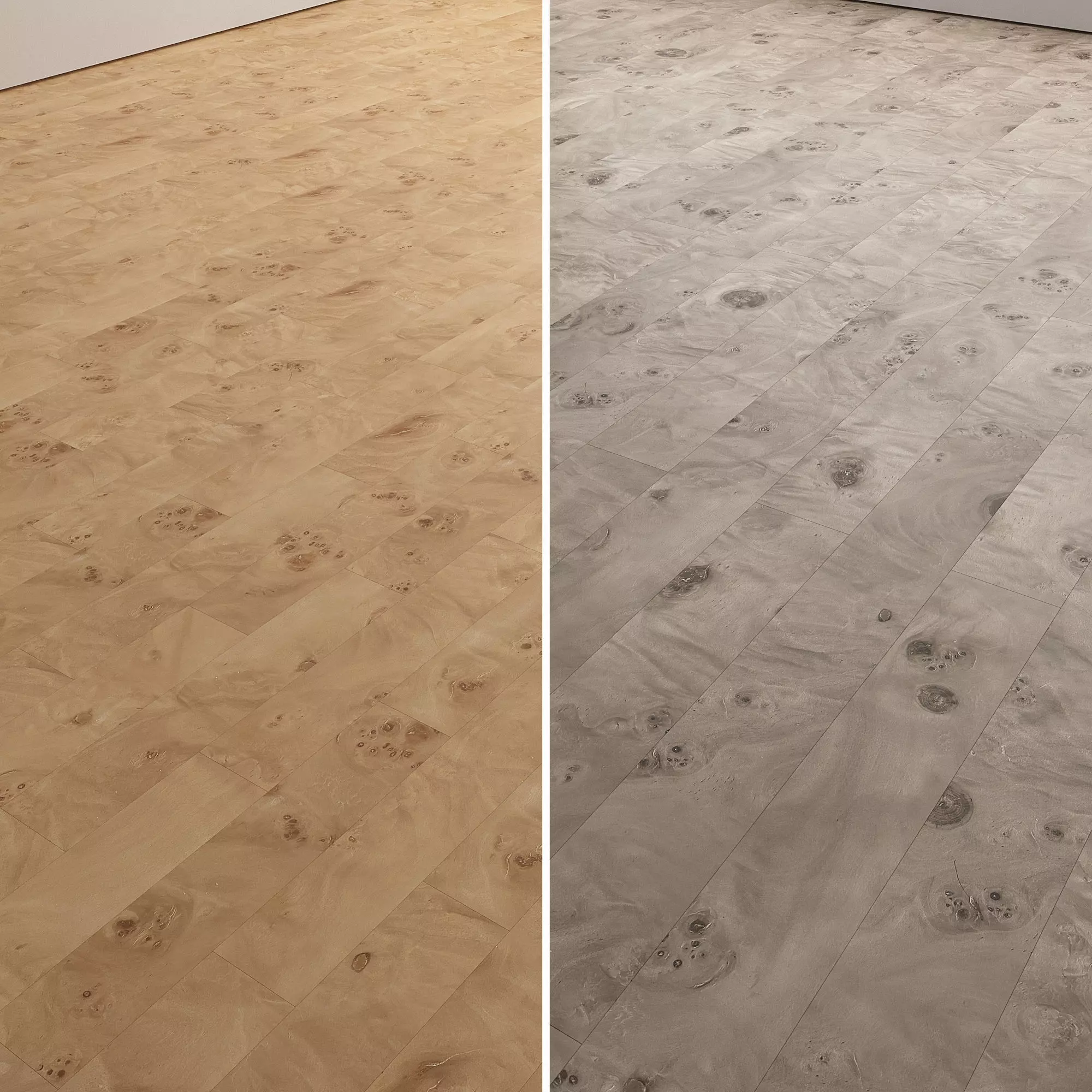 Birch Burl wood flooring and parquet Set 02 Texture_2