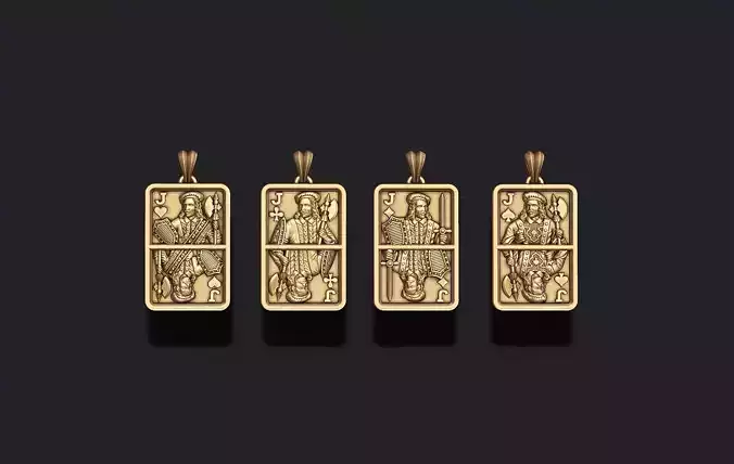 playing card Jack  pendants light pack