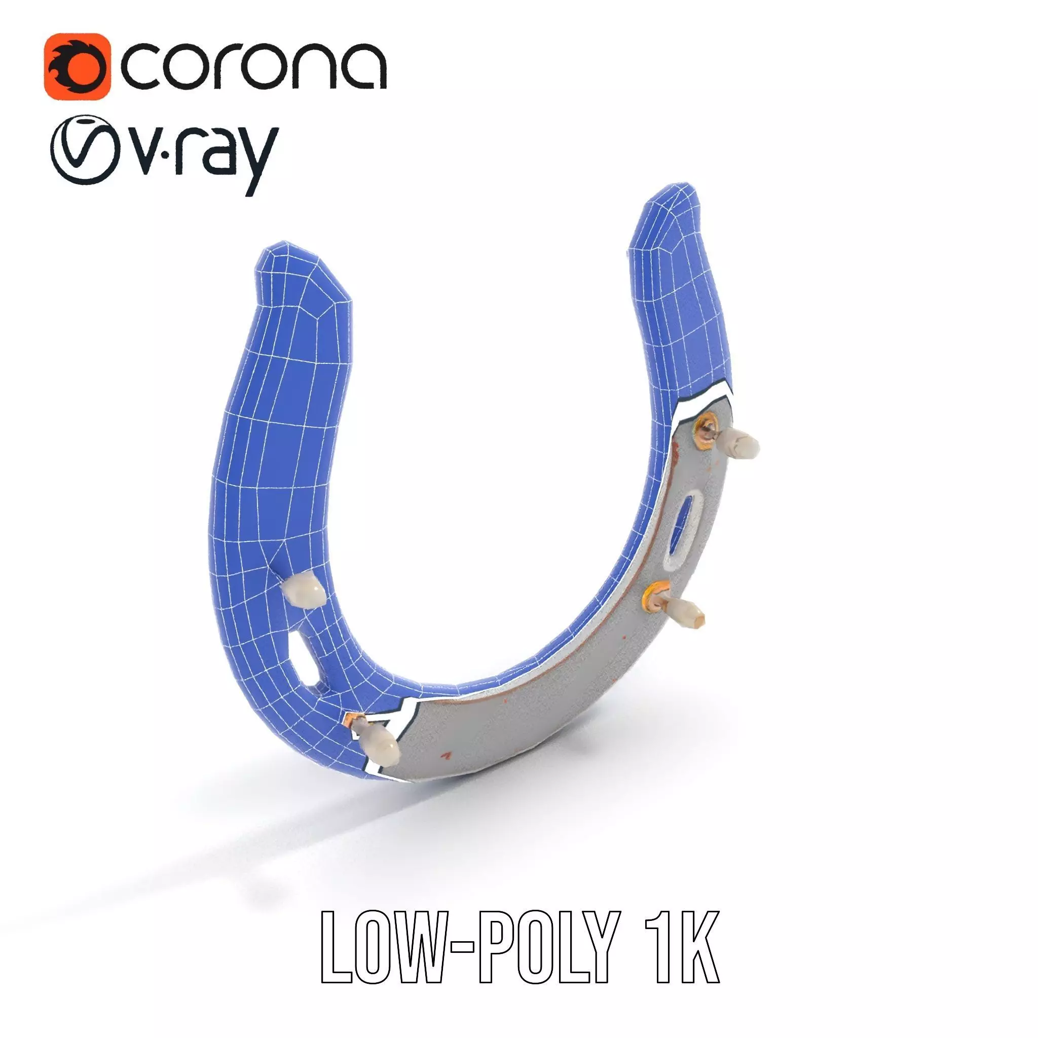 Rustic Horseshoe model pack Low-poly 3D model_25