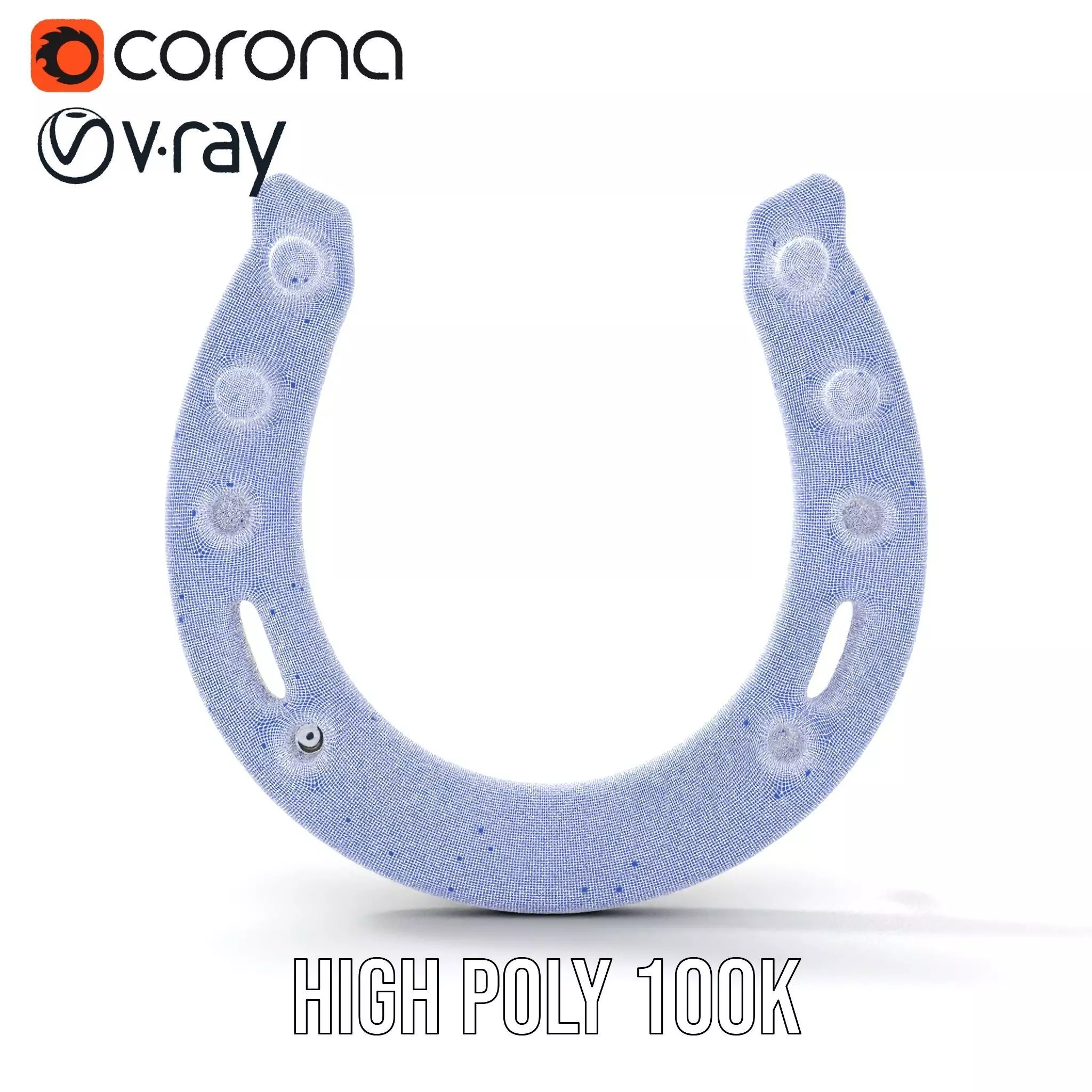 Rustic Horseshoe model pack Low-poly 3D model_26