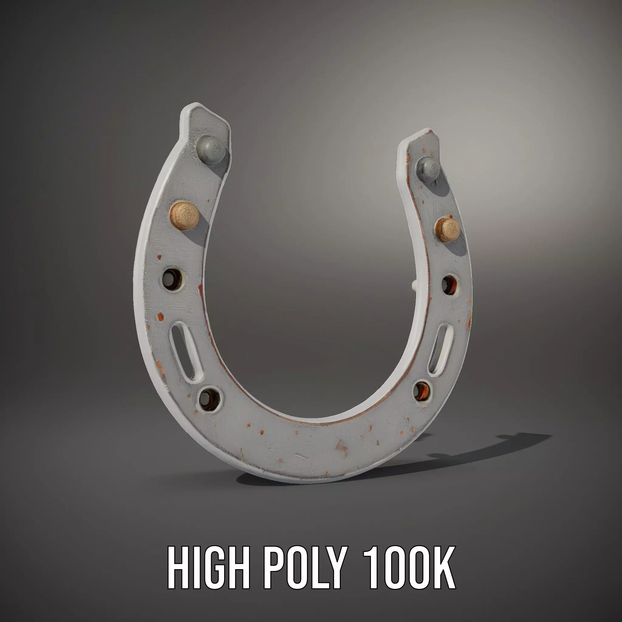 Rustic Horseshoe model pack Low-poly 3D model_8