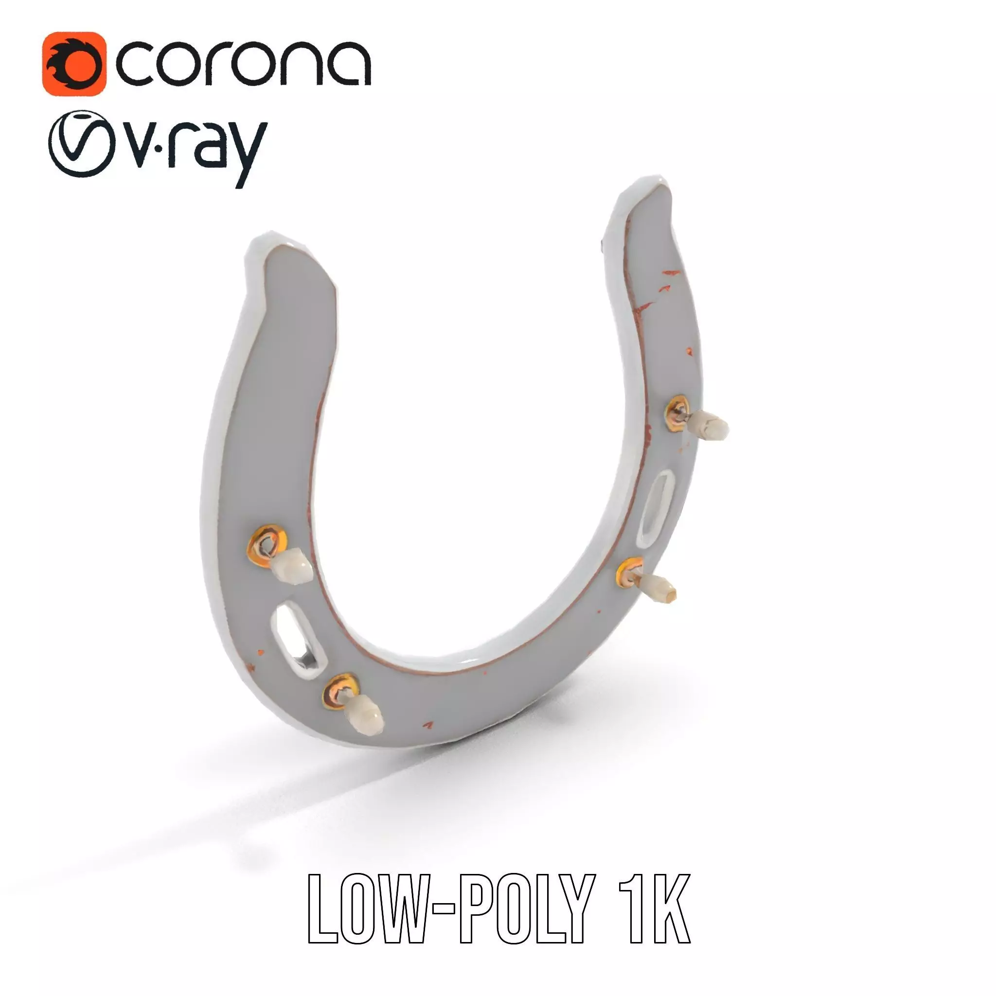 Rustic Horseshoe model pack Low-poly 3D model_22
