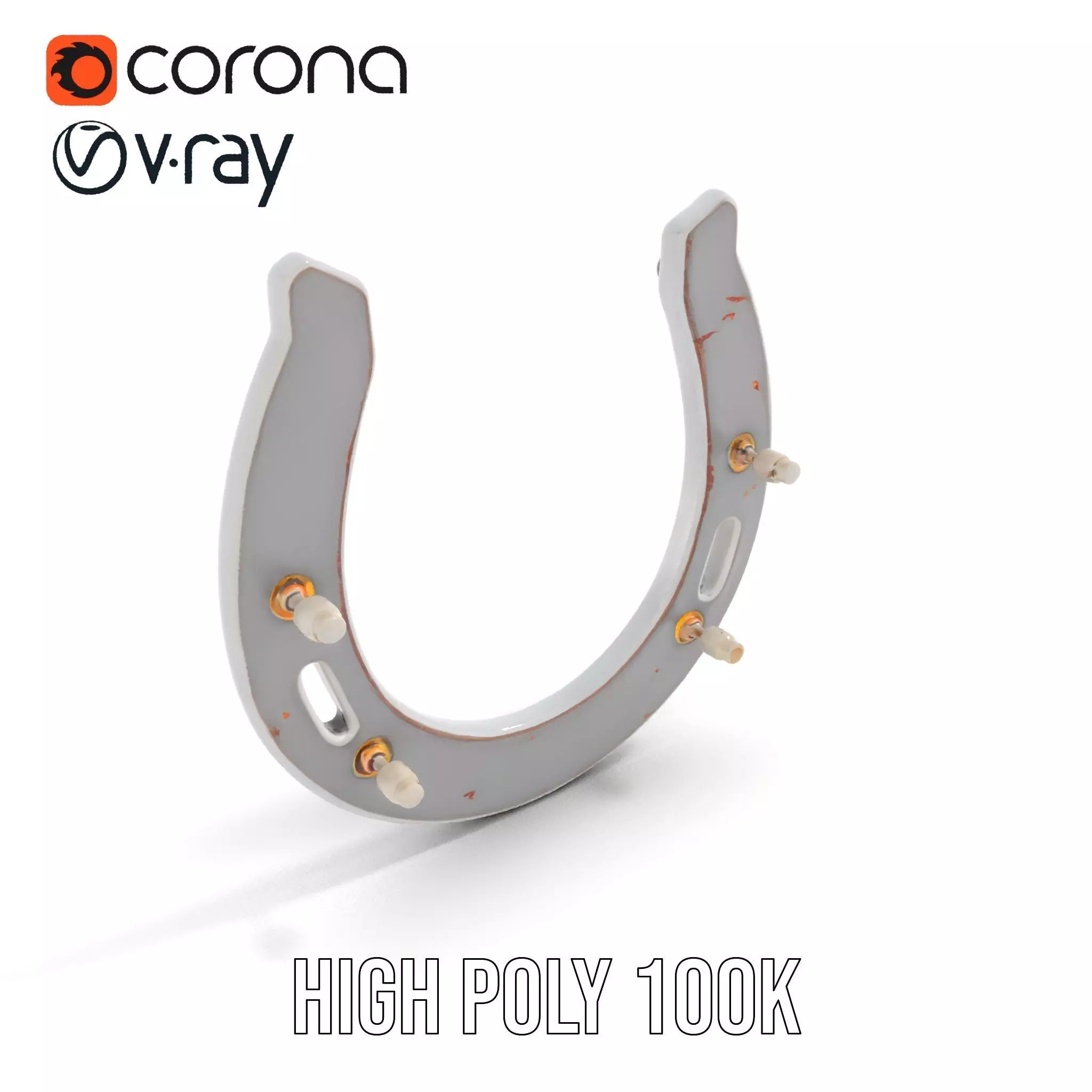 Rustic Horseshoe model pack Low-poly 3D model_17