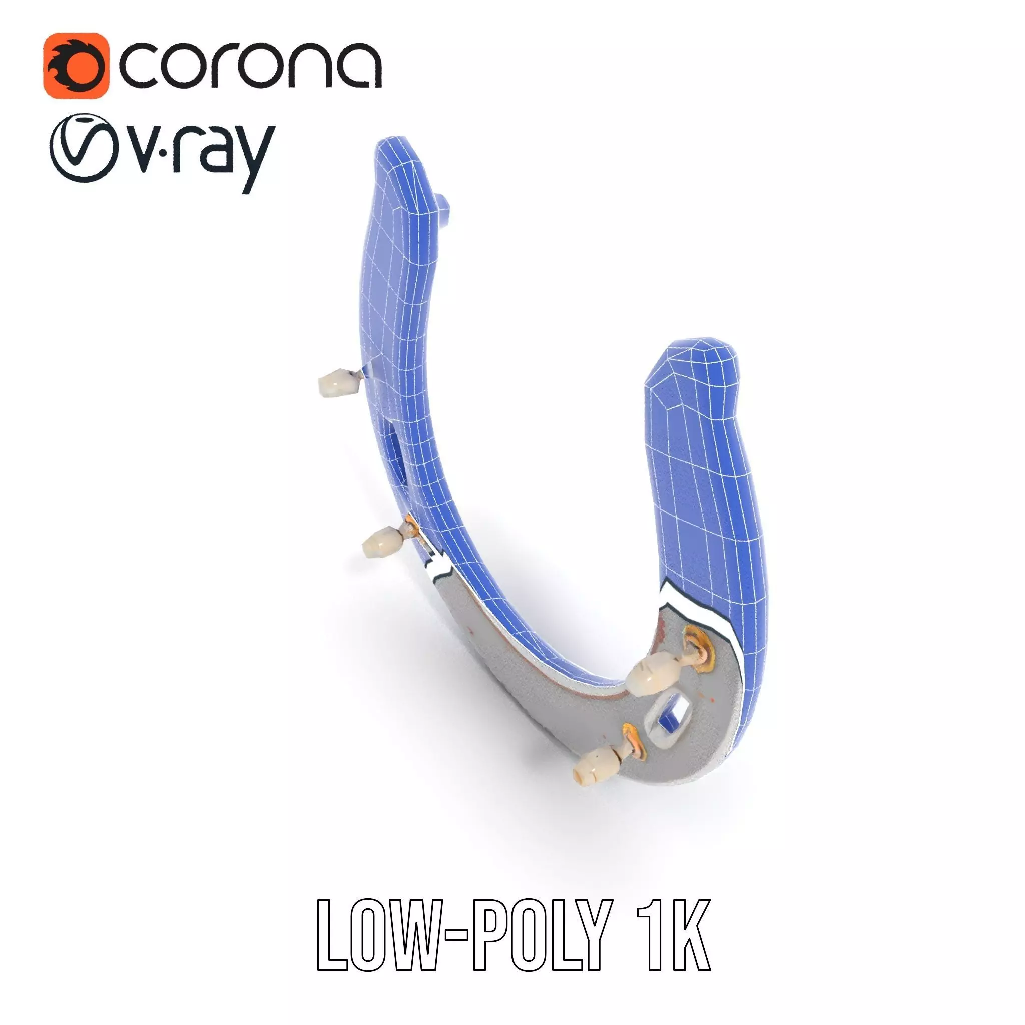 Rustic Horseshoe model pack Low-poly 3D model_28