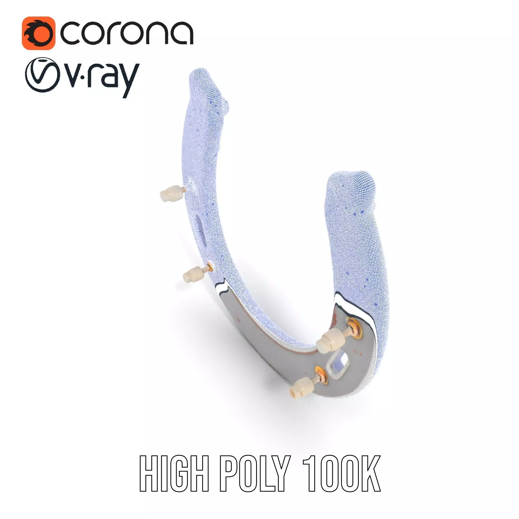 Rustic Horseshoe model pack Low-poly 3D model_31