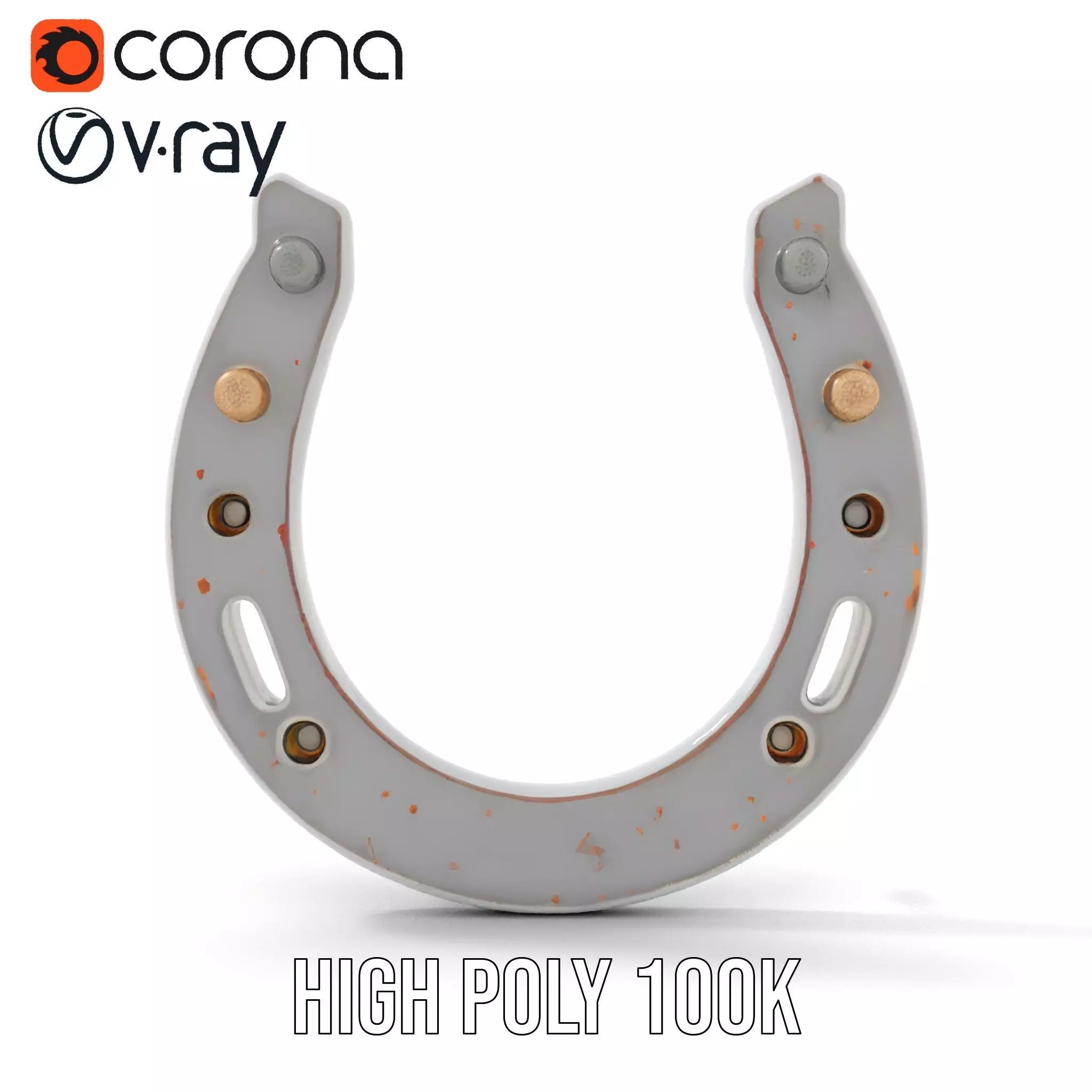 Rustic Horseshoe model pack Low-poly 3D model_20