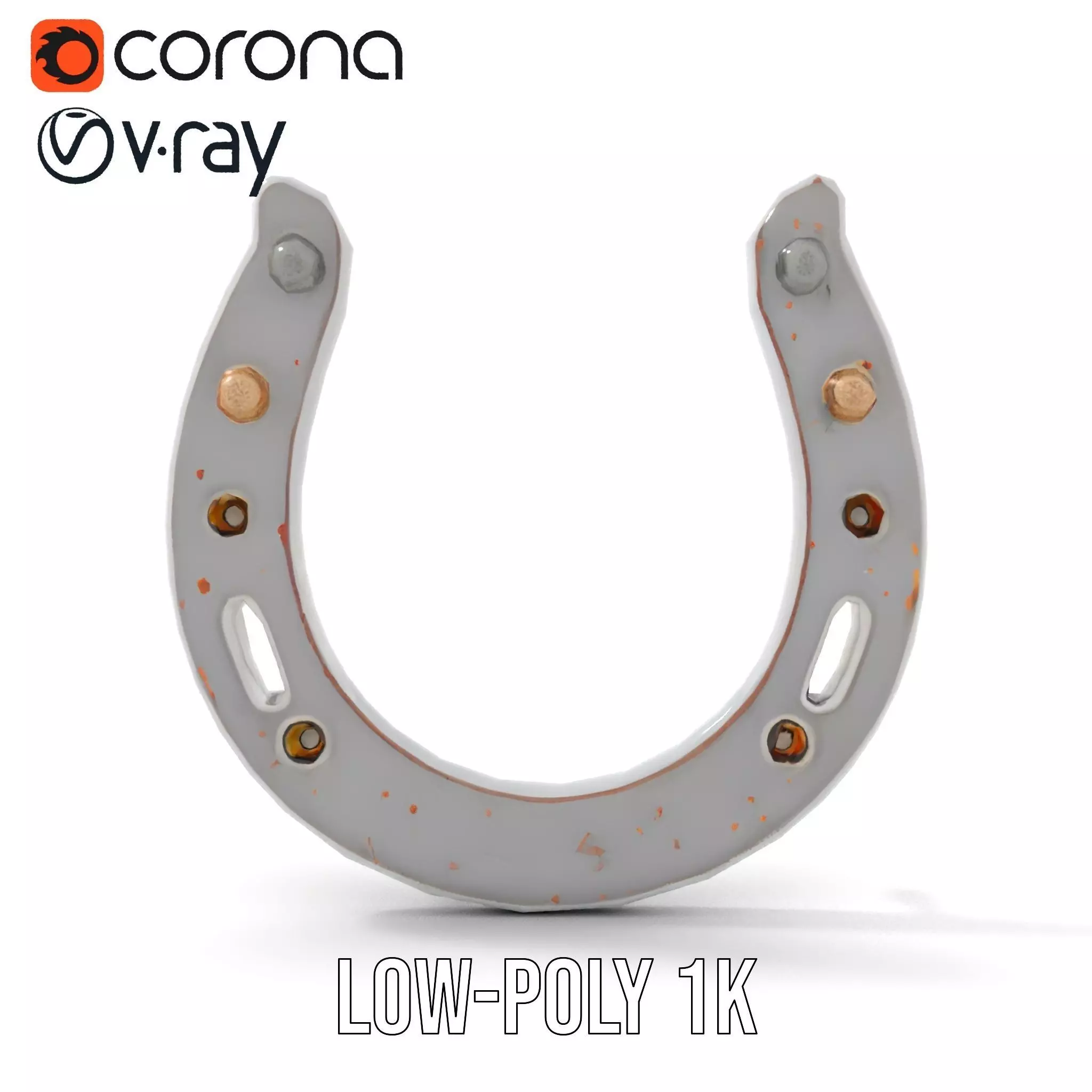 Rustic Horseshoe model pack Low-poly 3D model_7