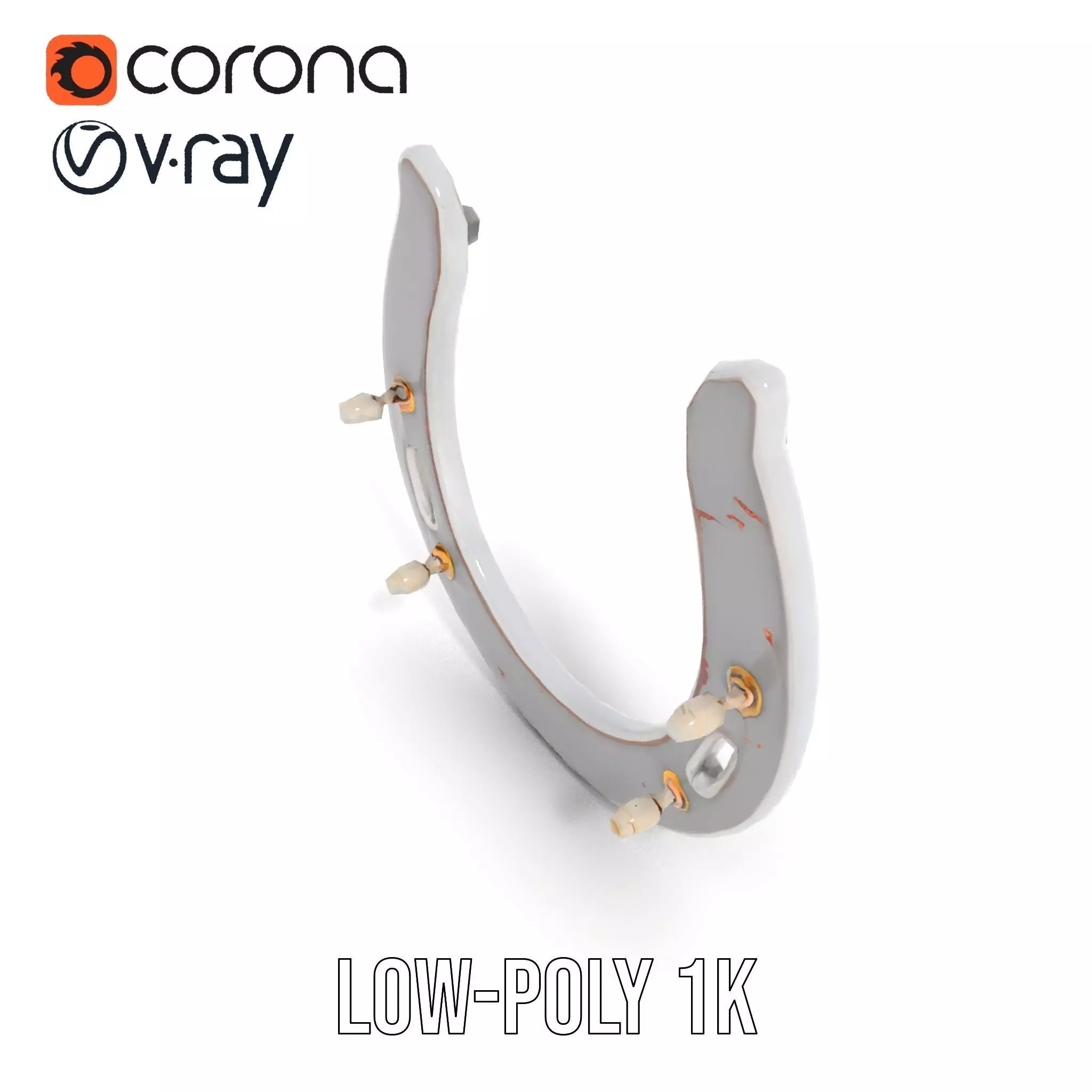 Rustic Horseshoe model pack Low-poly 3D model_14