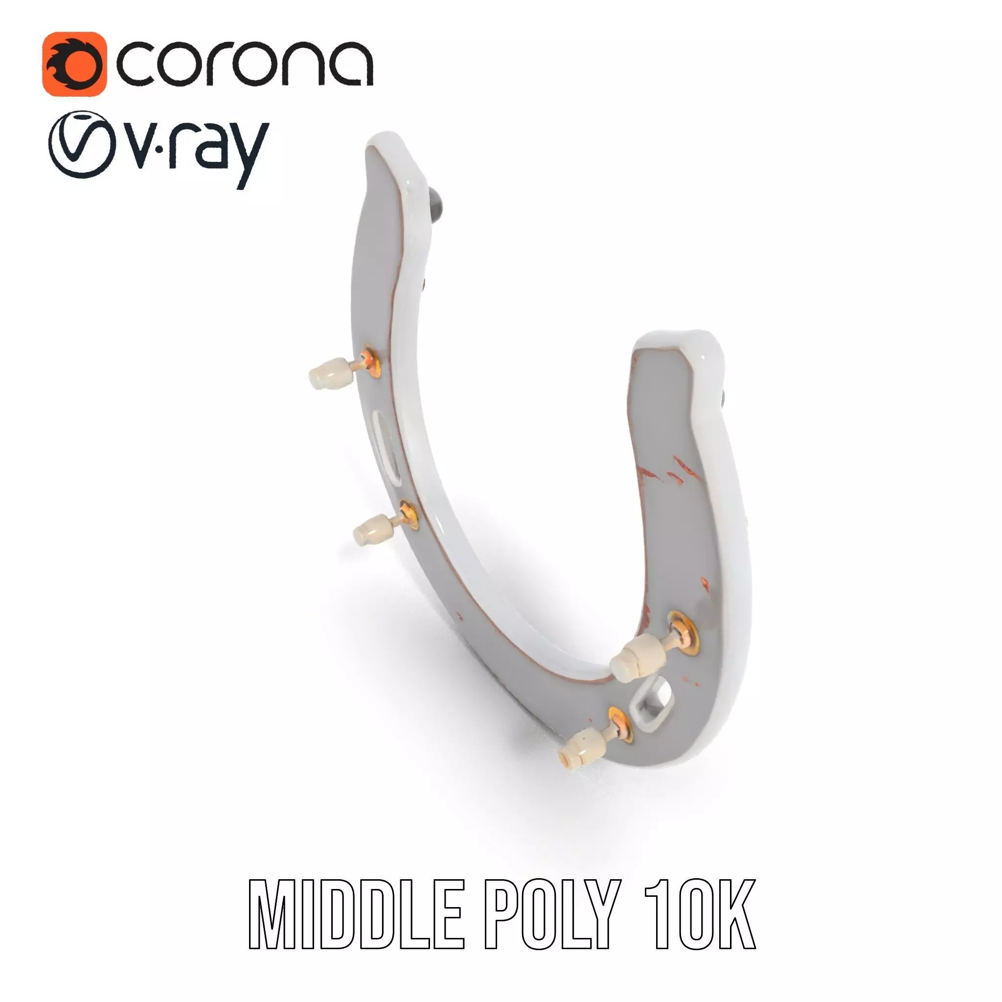 Rustic Horseshoe model pack Low-poly 3D model_5