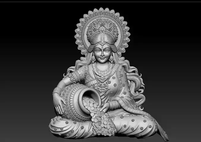 Laxmi Mata 3D print model 