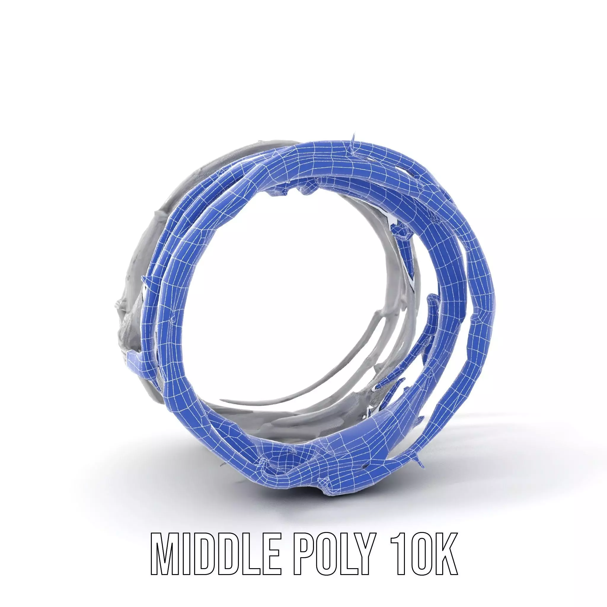 Steel Barbed Wire model pack Low-poly 3D model_24