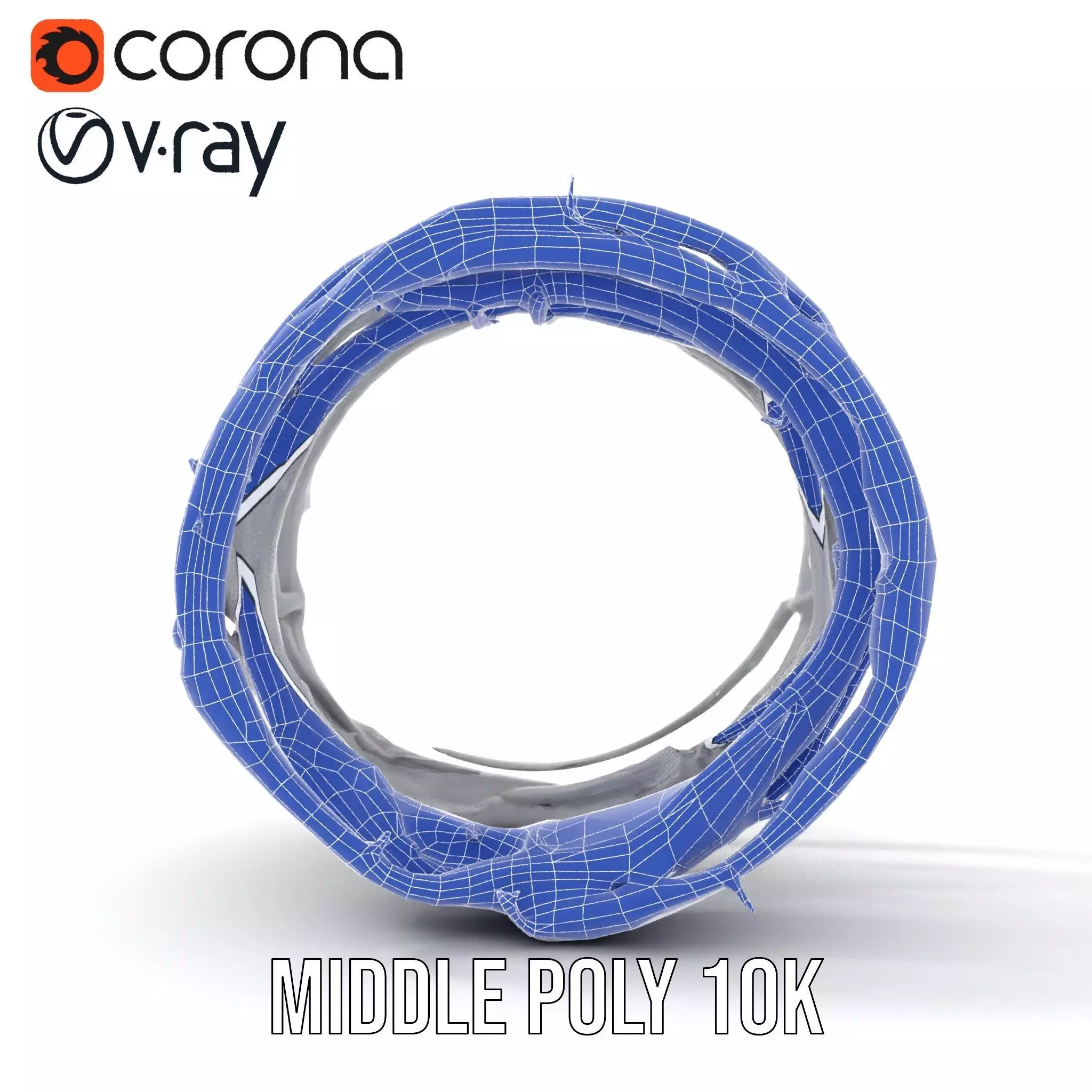 Steel Barbed Wire model pack Low-poly 3D model_27