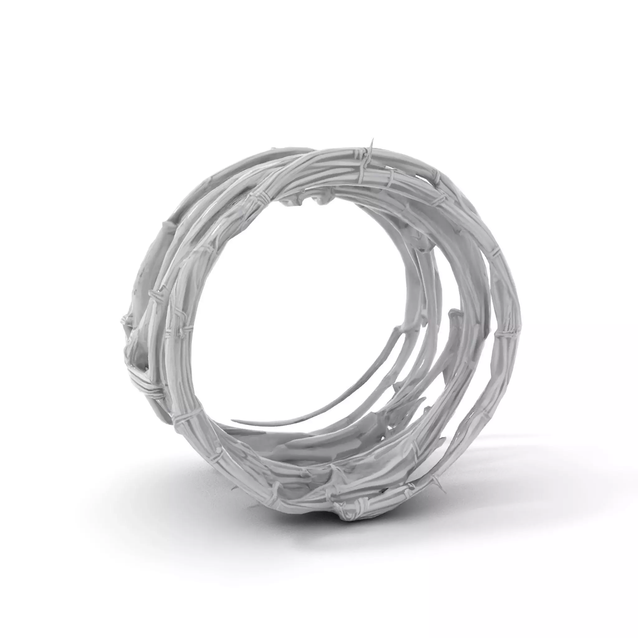Steel Barbed Wire model pack Low-poly 3D model_6
