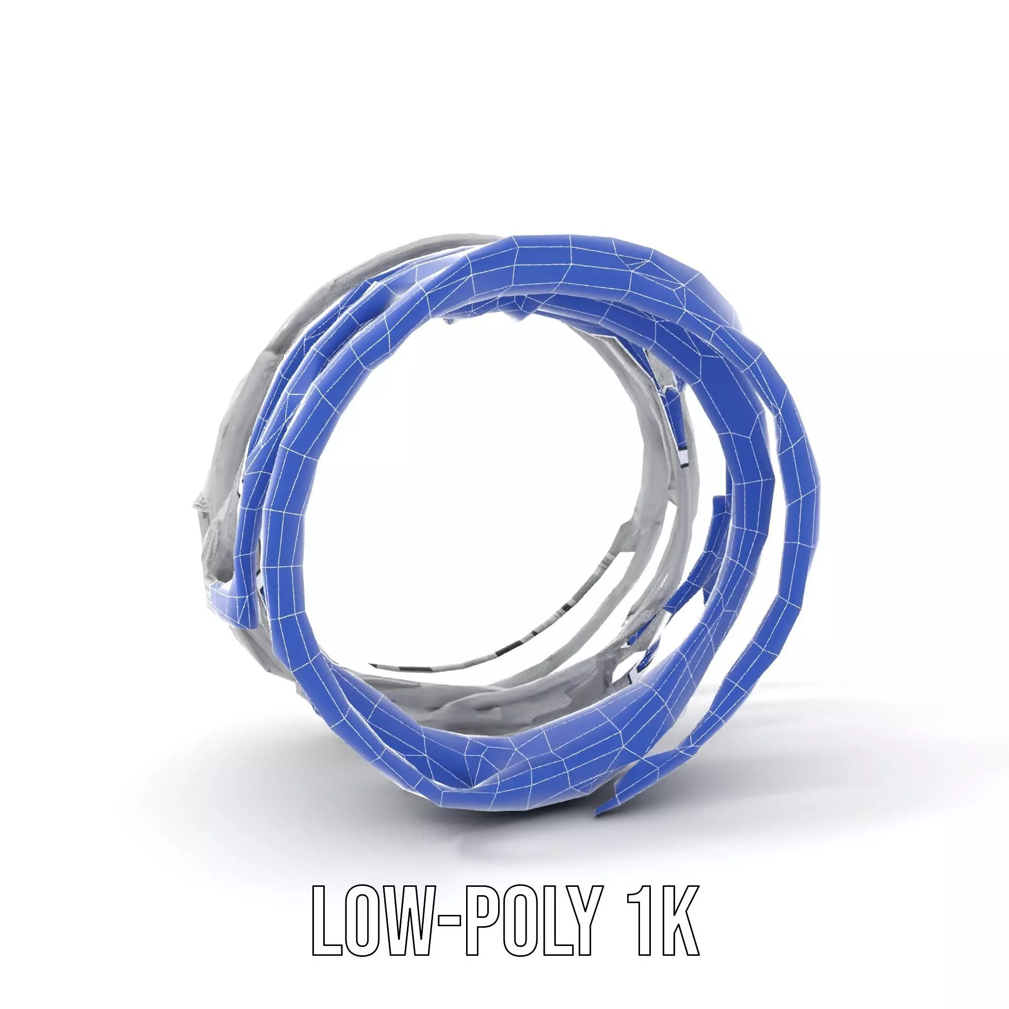 Steel Barbed Wire model pack Low-poly 3D model_22