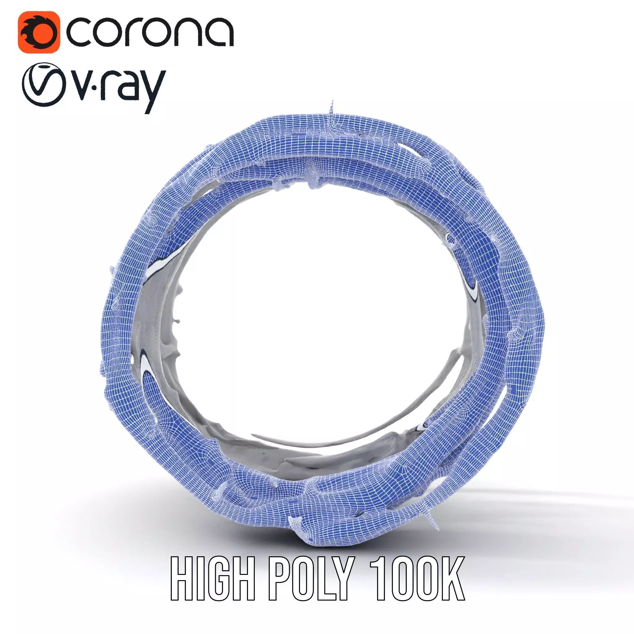 Steel Barbed Wire model pack Low-poly 3D model_31