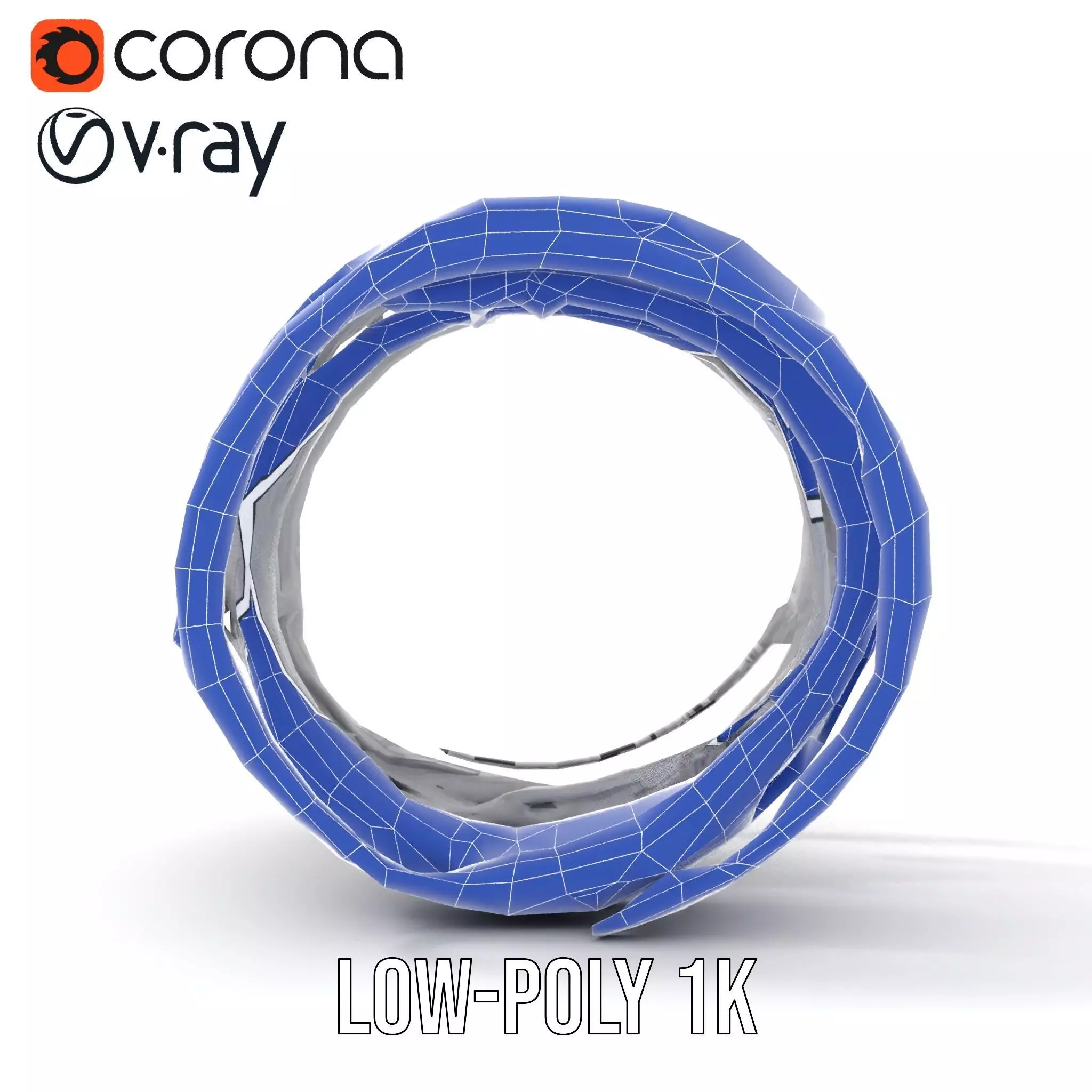 Steel Barbed Wire model pack Low-poly 3D model_28