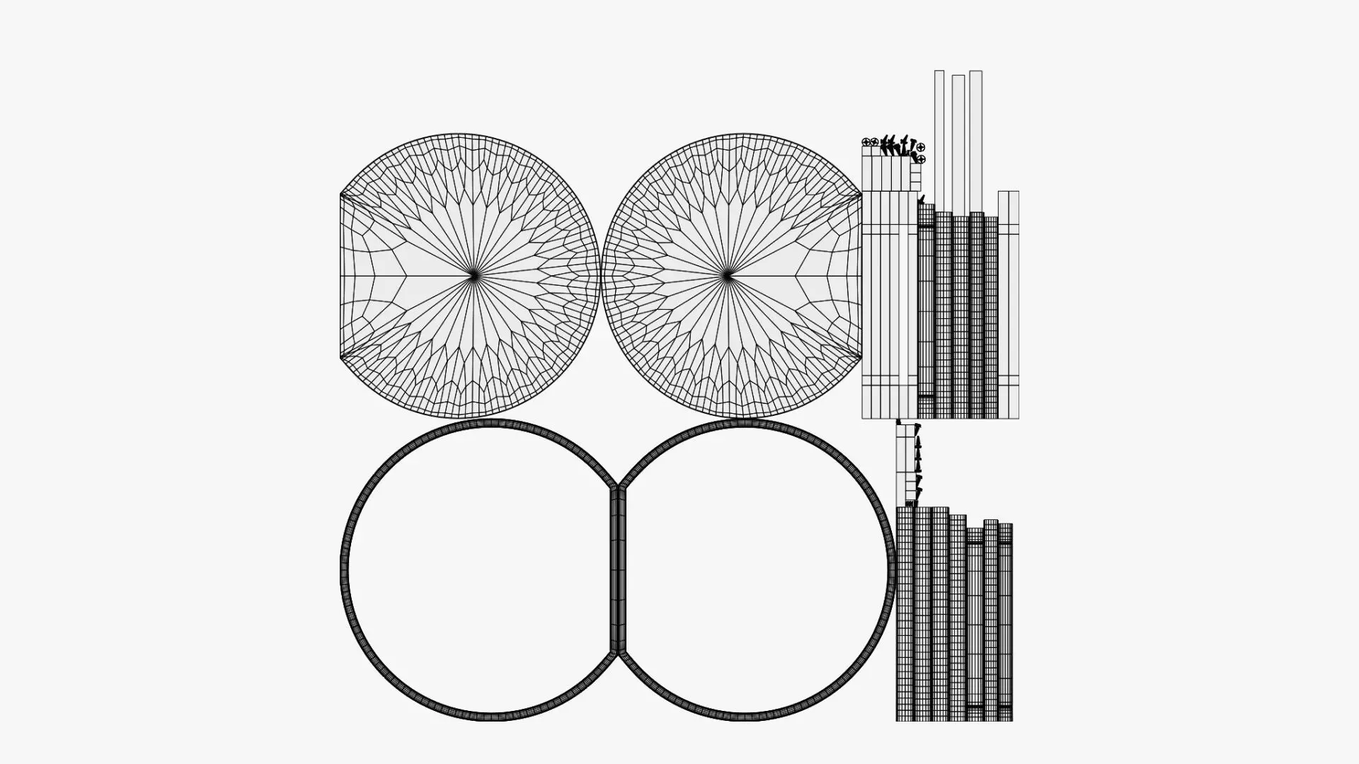 Signboard Oval - Geometry Only No Textures No Materials 3D model_7