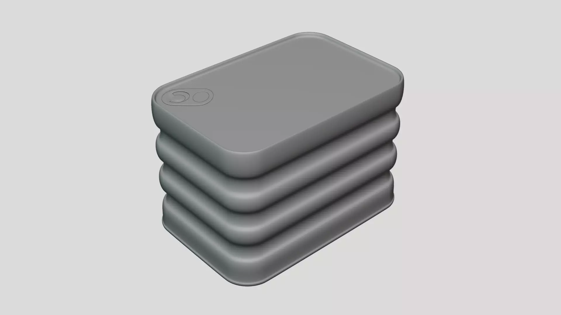 Can Ring - Geometry Only No Textures No Materials 3D model_4