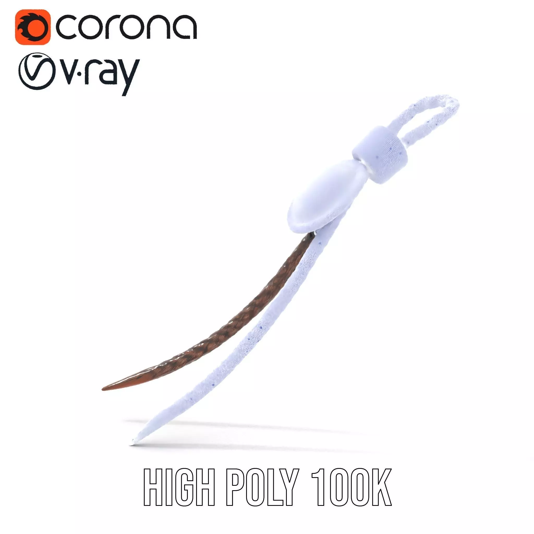 Turquoise Leather Bolo Tie model pack Low-poly 3D model_32