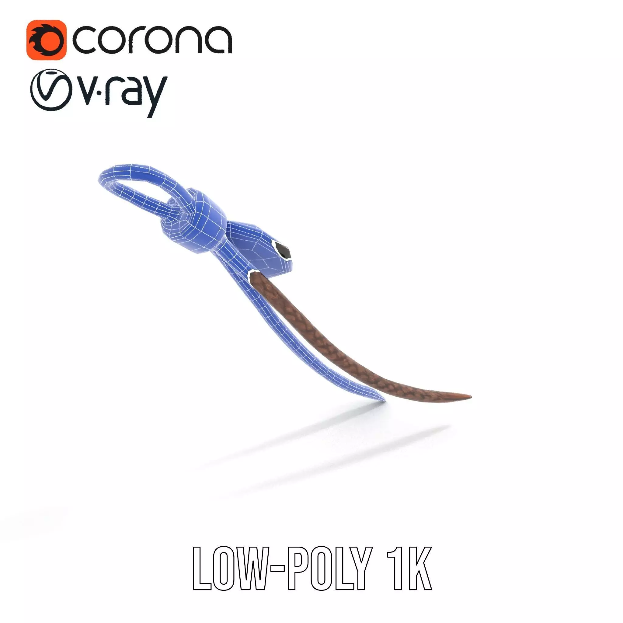 Turquoise Leather Bolo Tie model pack Low-poly 3D model_31