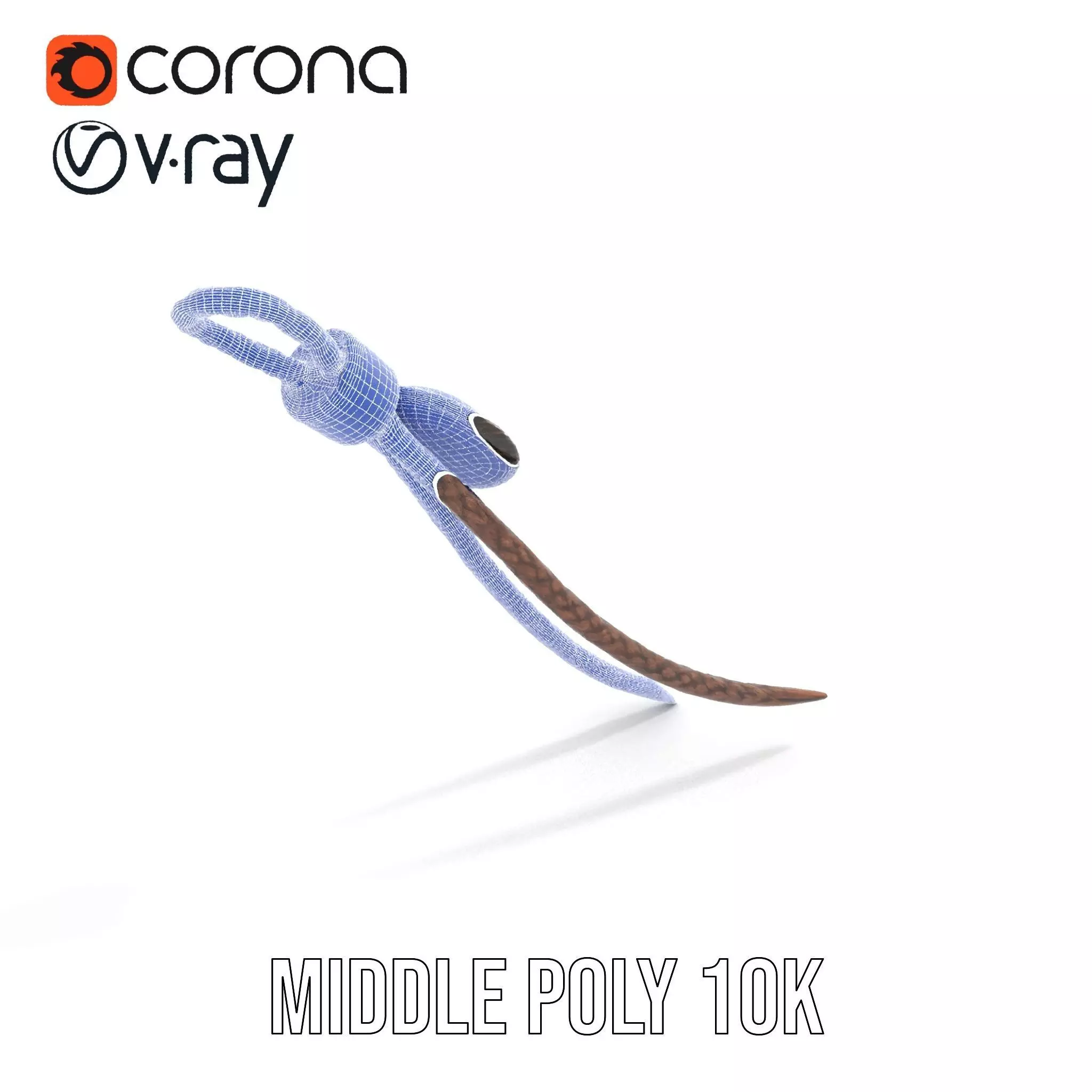 Turquoise Leather Bolo Tie model pack Low-poly 3D model_13